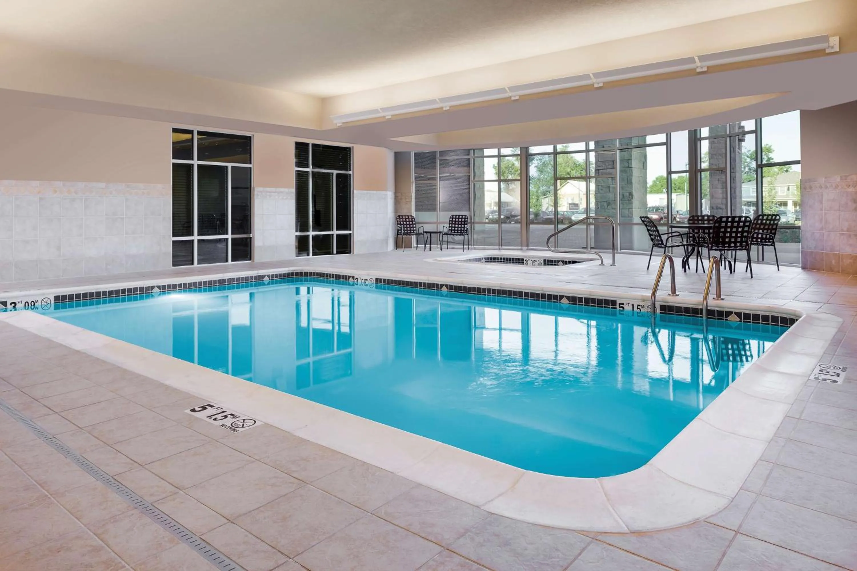 Pool view in Hilton Garden Inn Manhattan Kansas