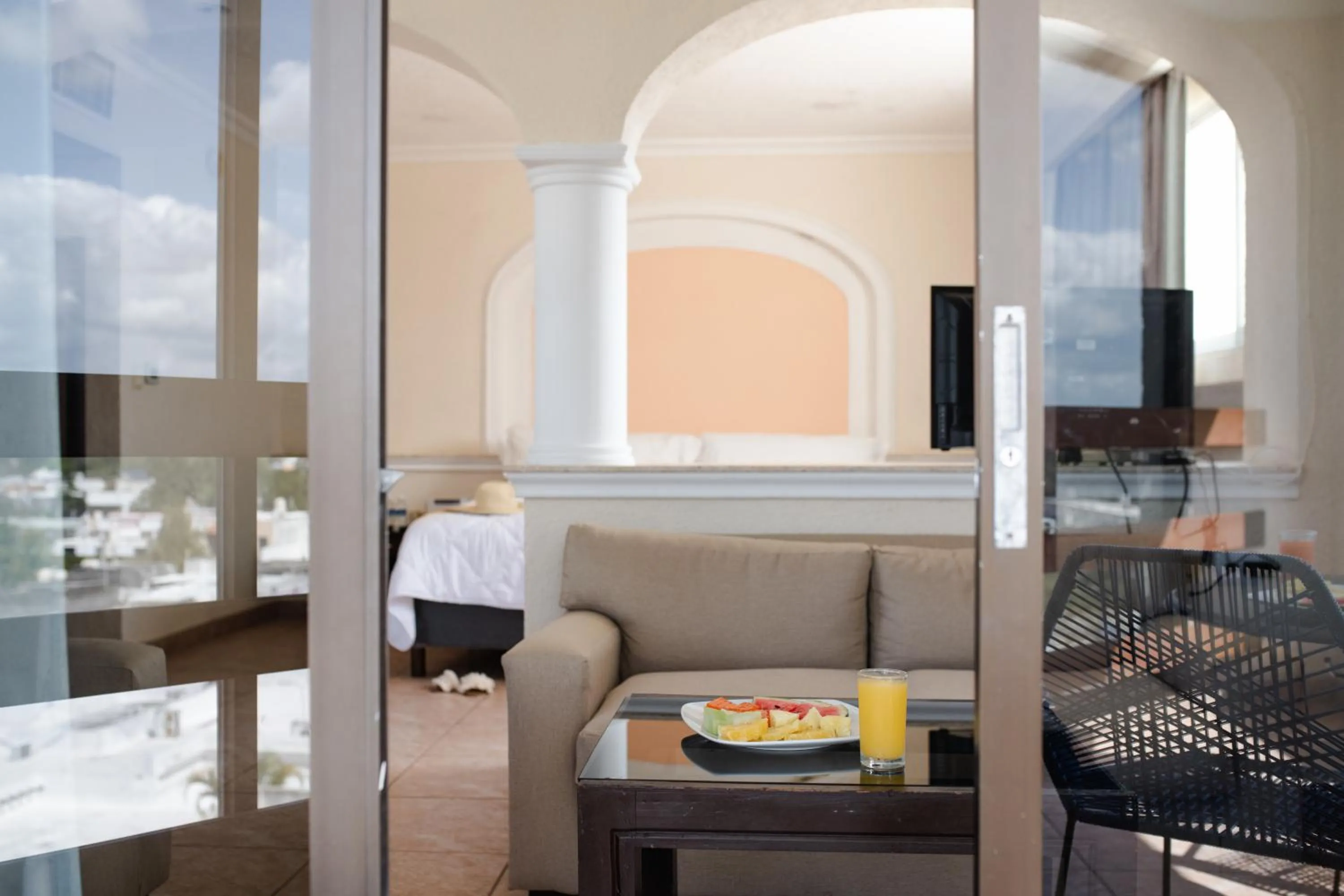 Living room in Hotel Los Aluxes