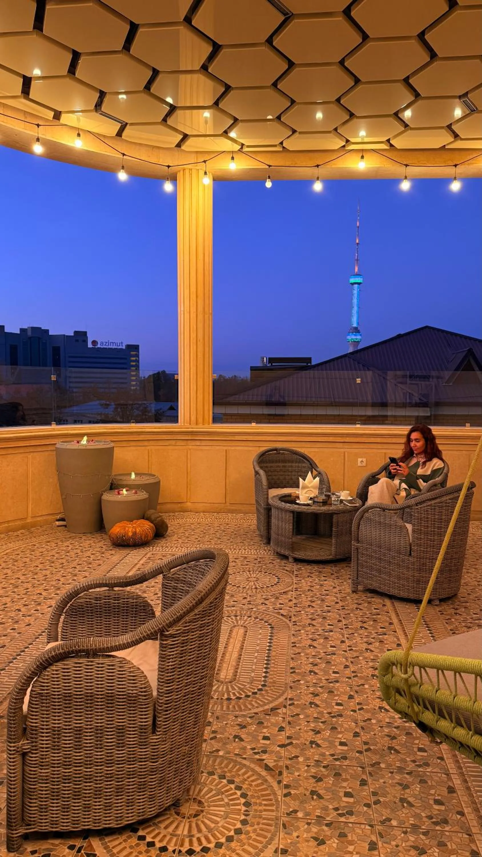 Balcony/Terrace in Navruz Hotel Tashkent