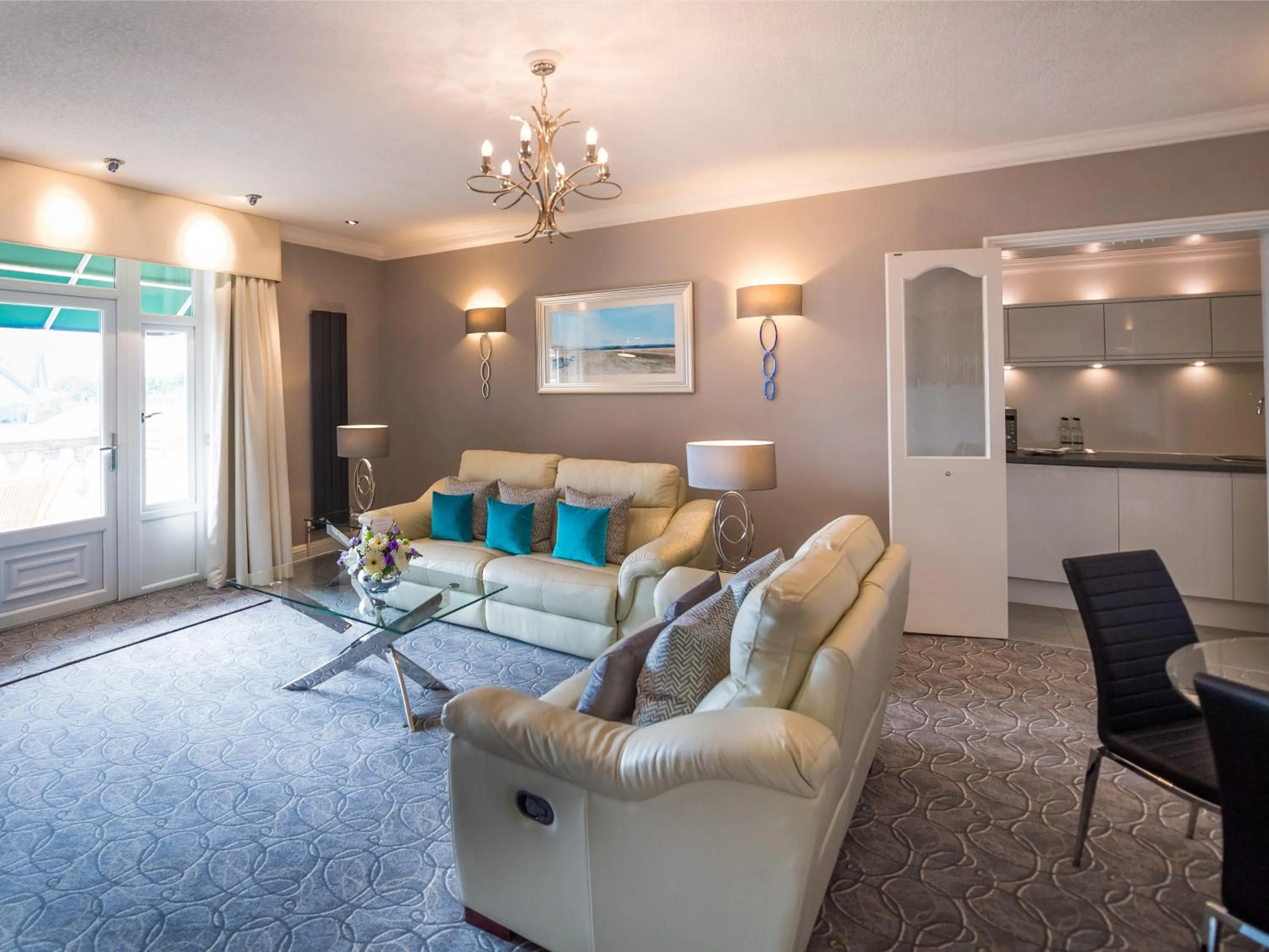 Seating area in The Victoria Hotel & Source Spa