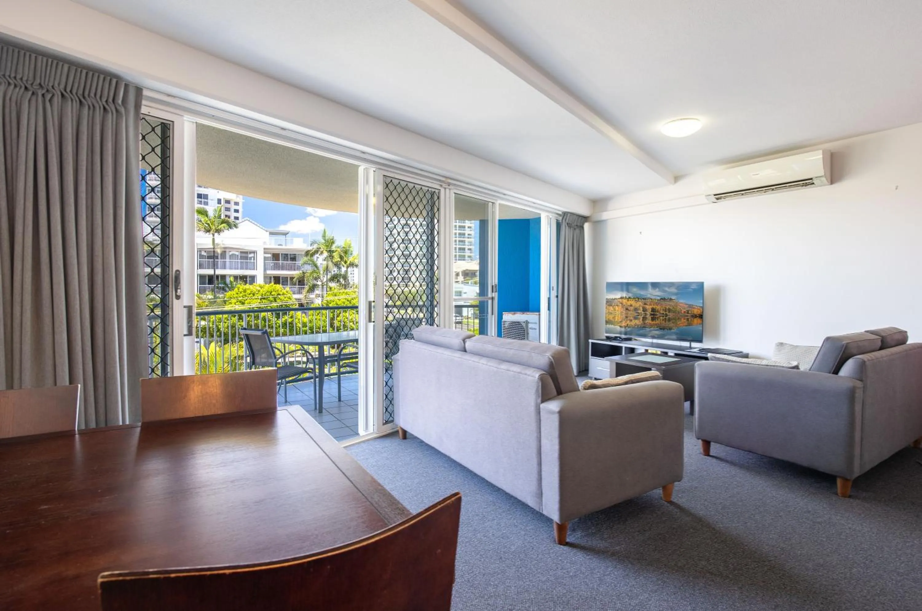 Living room in Coral Sea Apartments