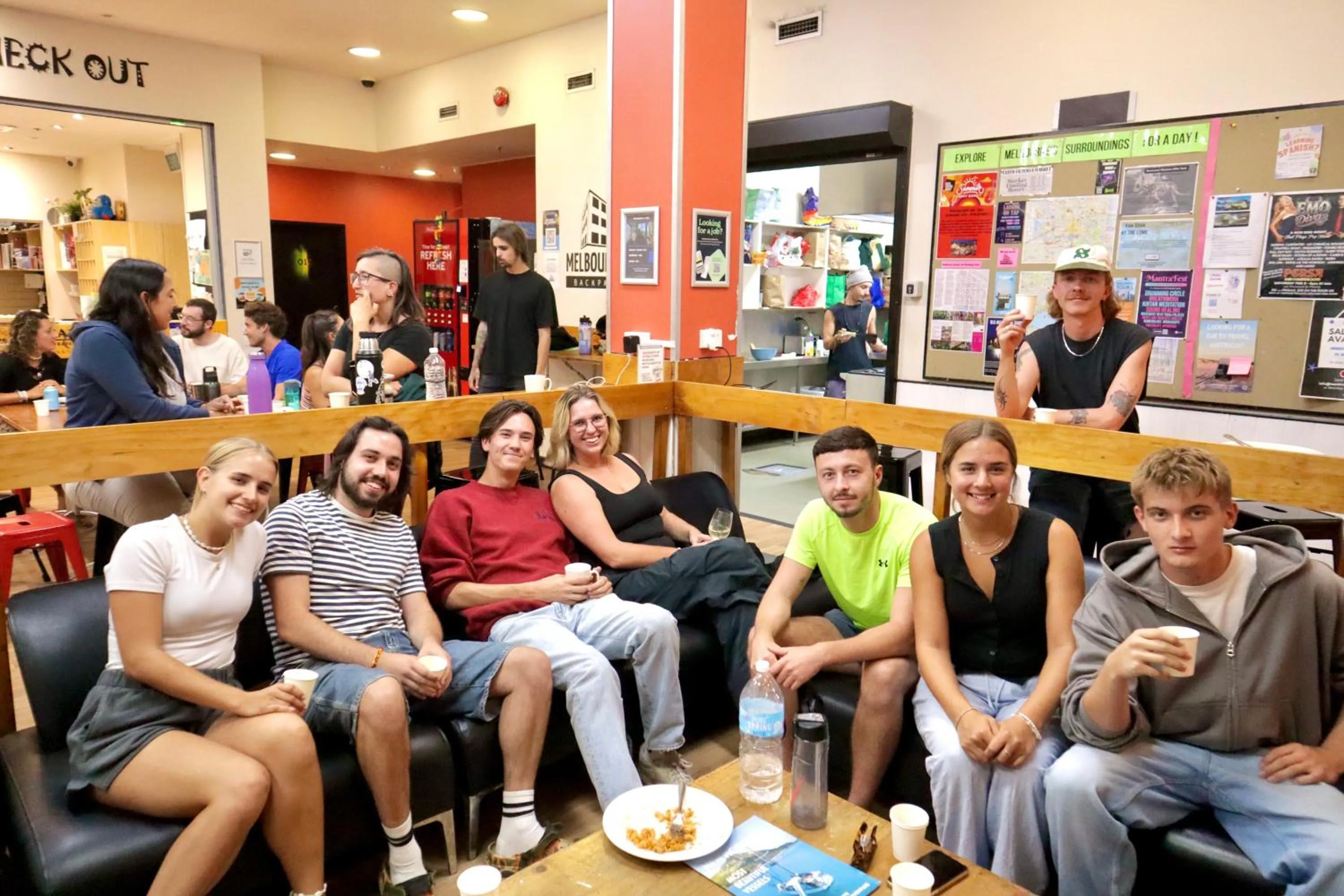 group of guests in Melbourne City Backpackers
