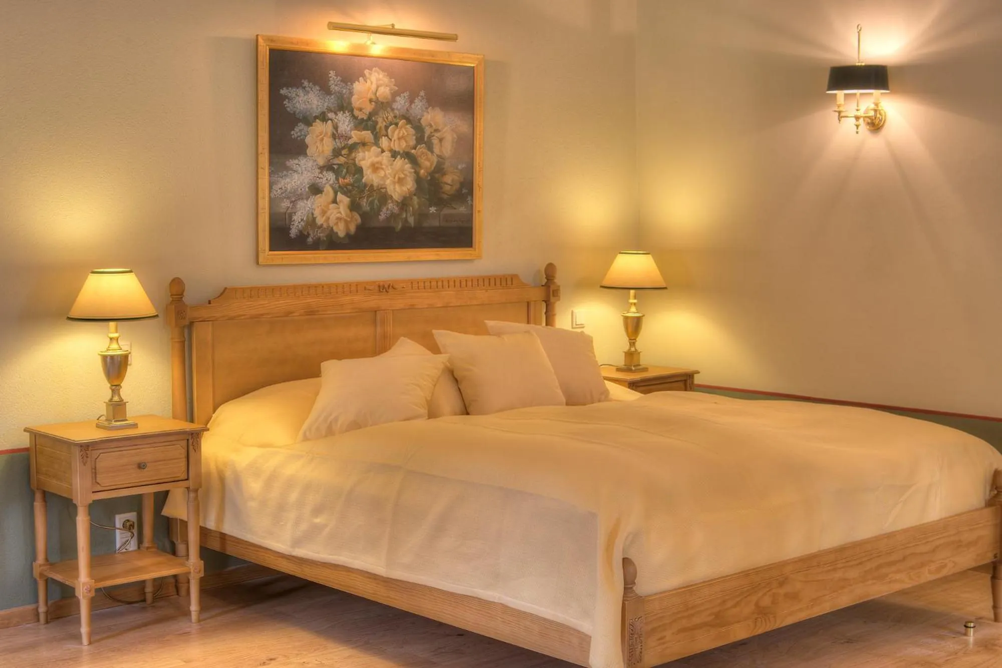 Bed in Urlaubsresidenz Marstall und Kanzlei im Schlossensemble