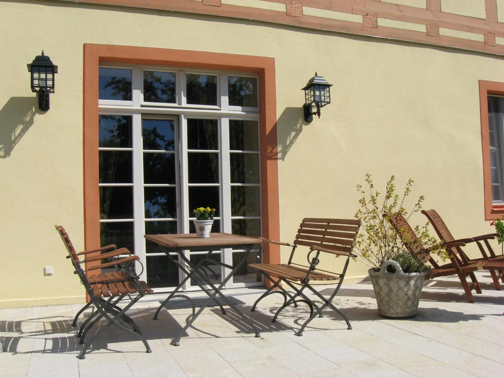 Balcony/Terrace in Urlaubsresidenz Marstall und Kanzlei im Schlossensemble