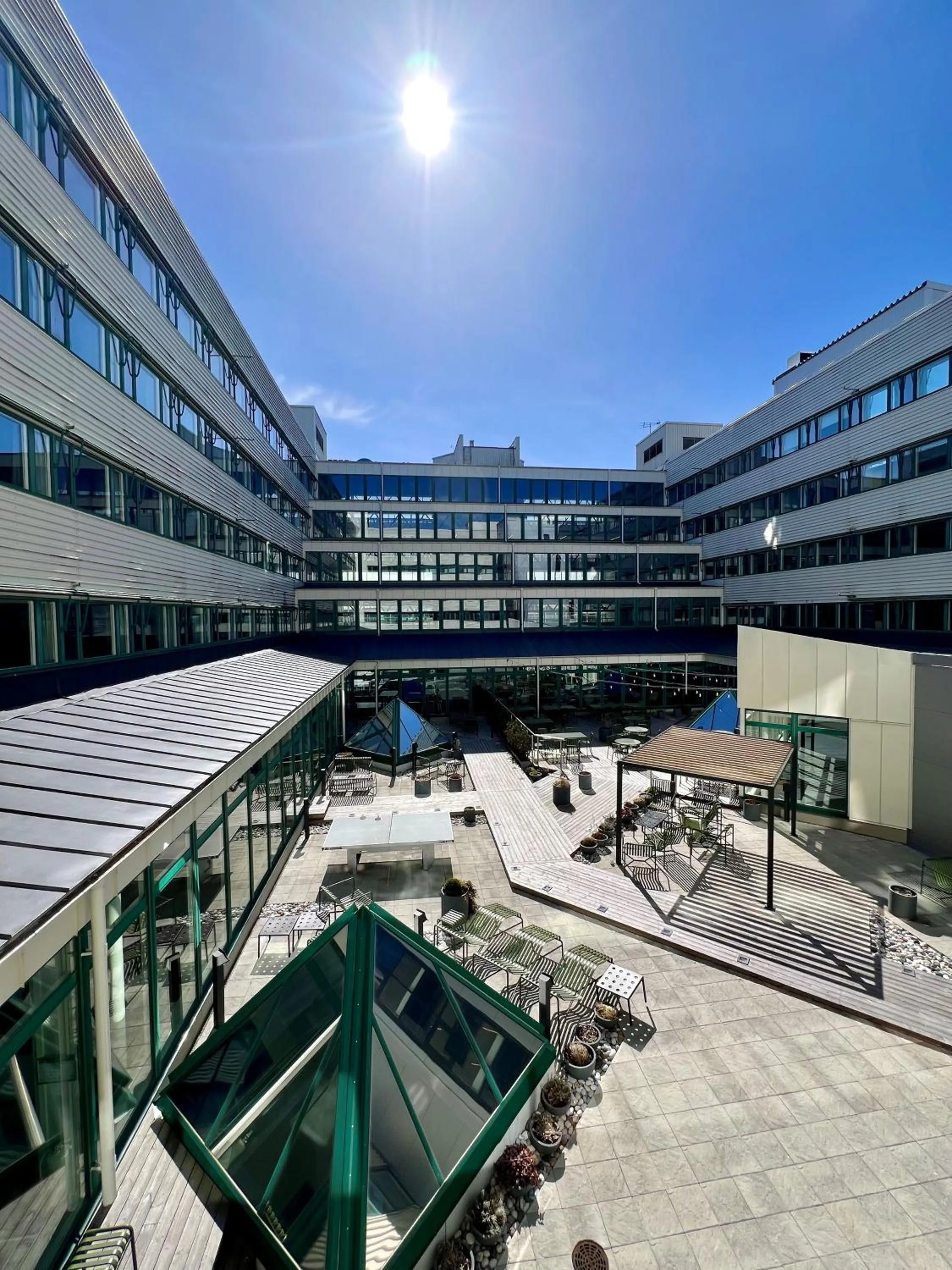 Patio in First Hotel Stockholm North