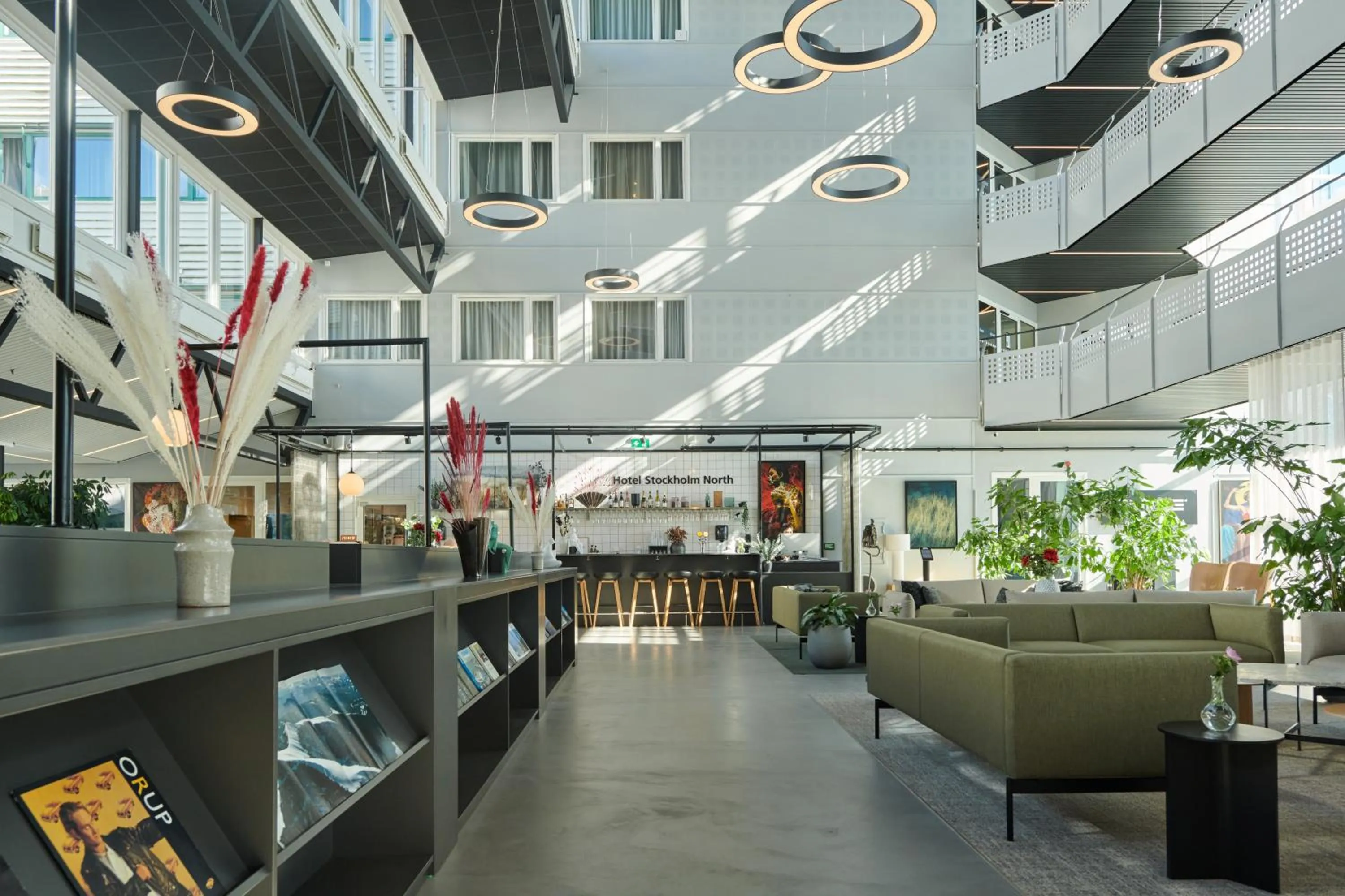 Lobby or reception in First Hotel Stockholm North