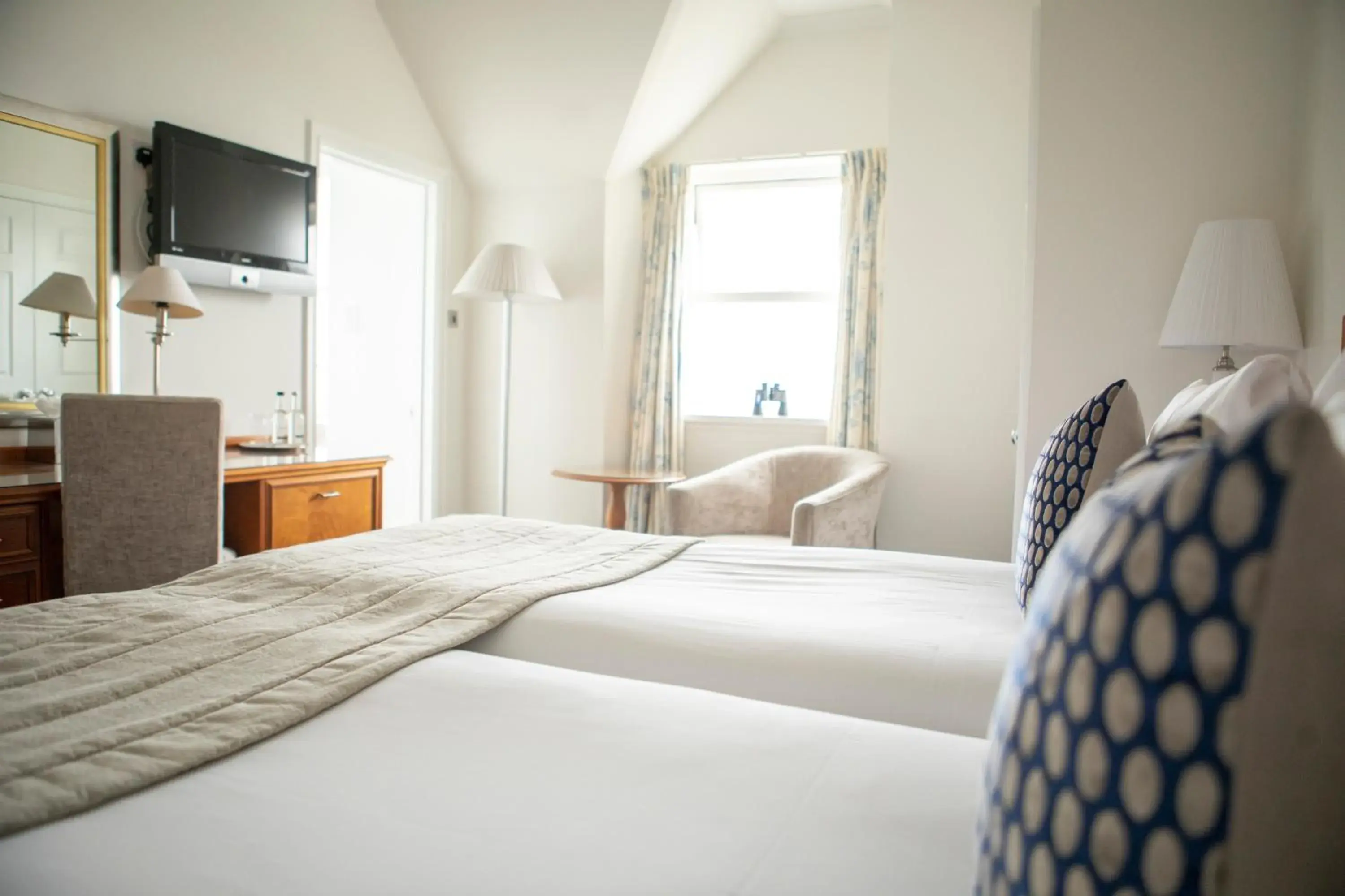 Double or Twin Room with Sea View in The Royal Duchy Hotel Double or Twin Room with Sea View in The Royal Duchy Hotel