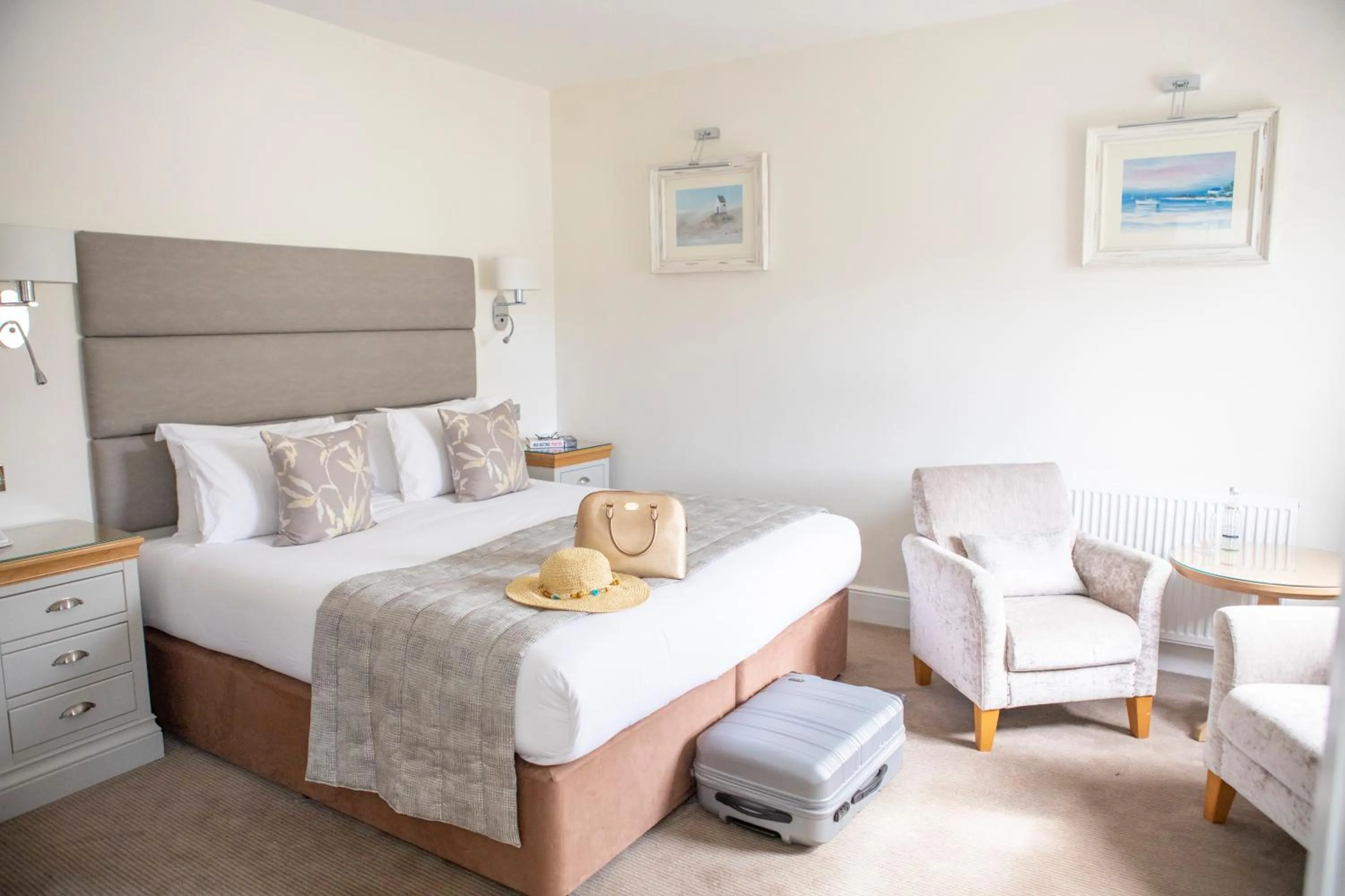 Bed in The Royal Duchy Hotel