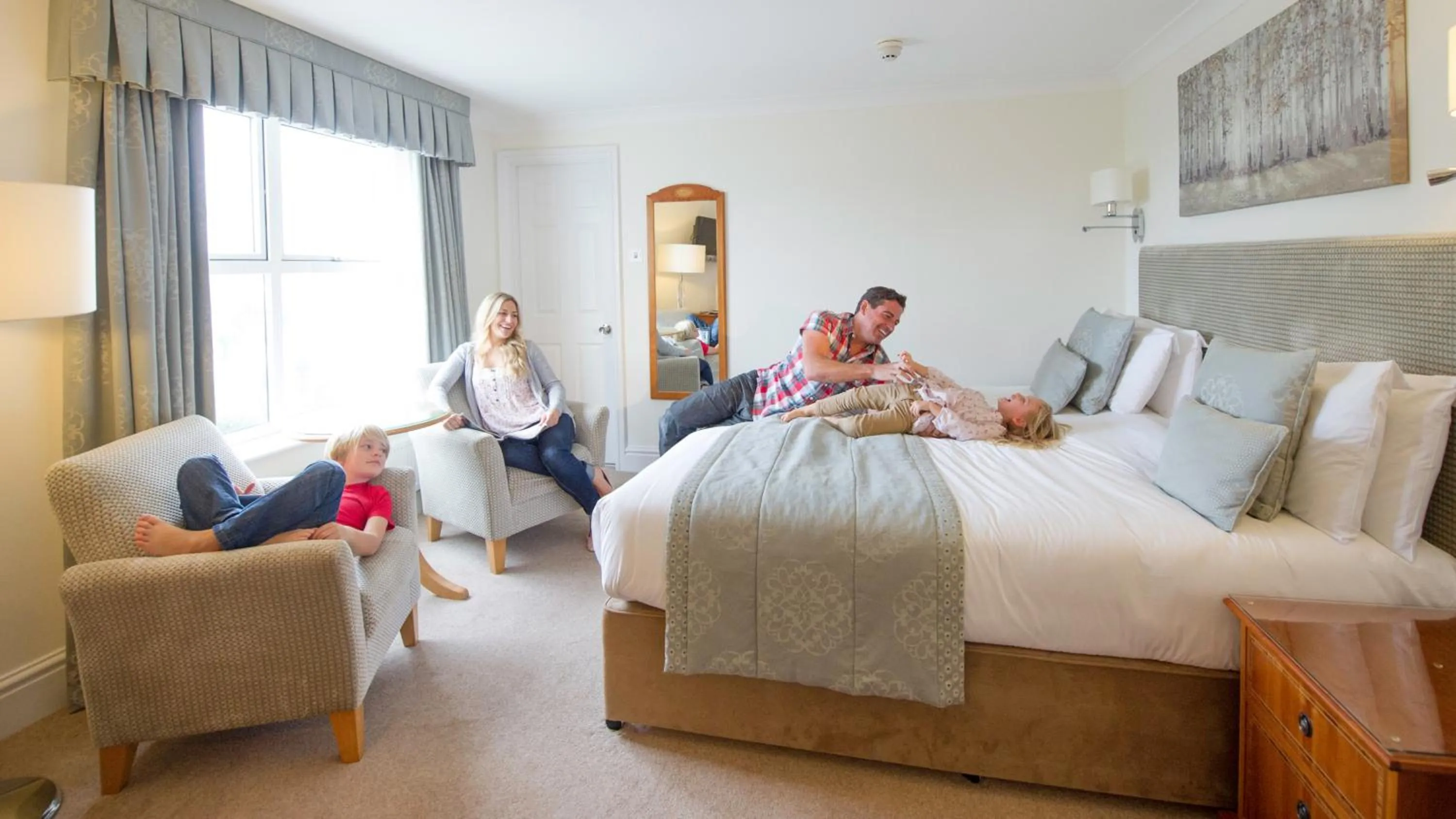 Bed in The Royal Duchy Hotel