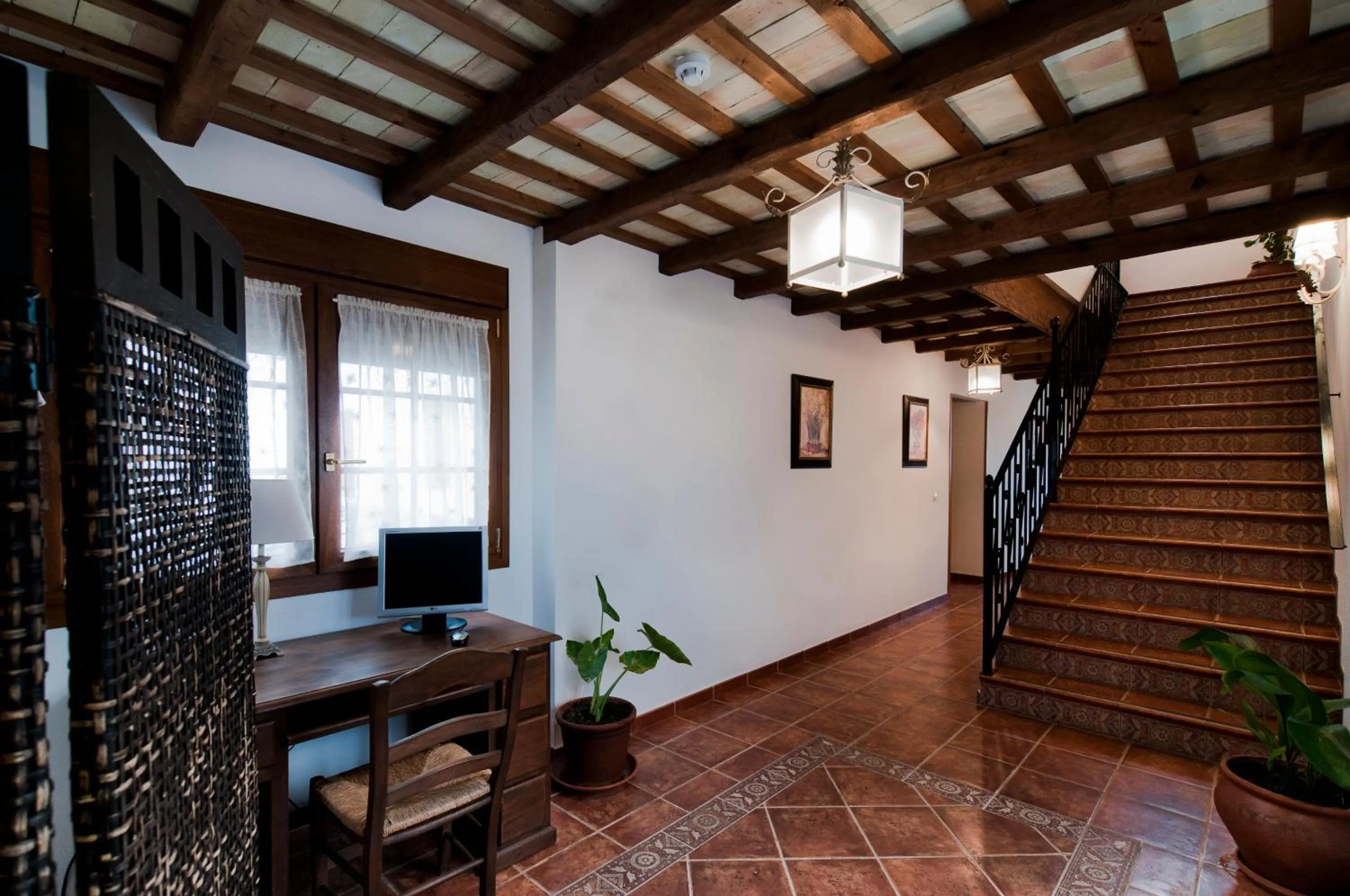 Seating area in Hotel Restaurante Blanco y Verde