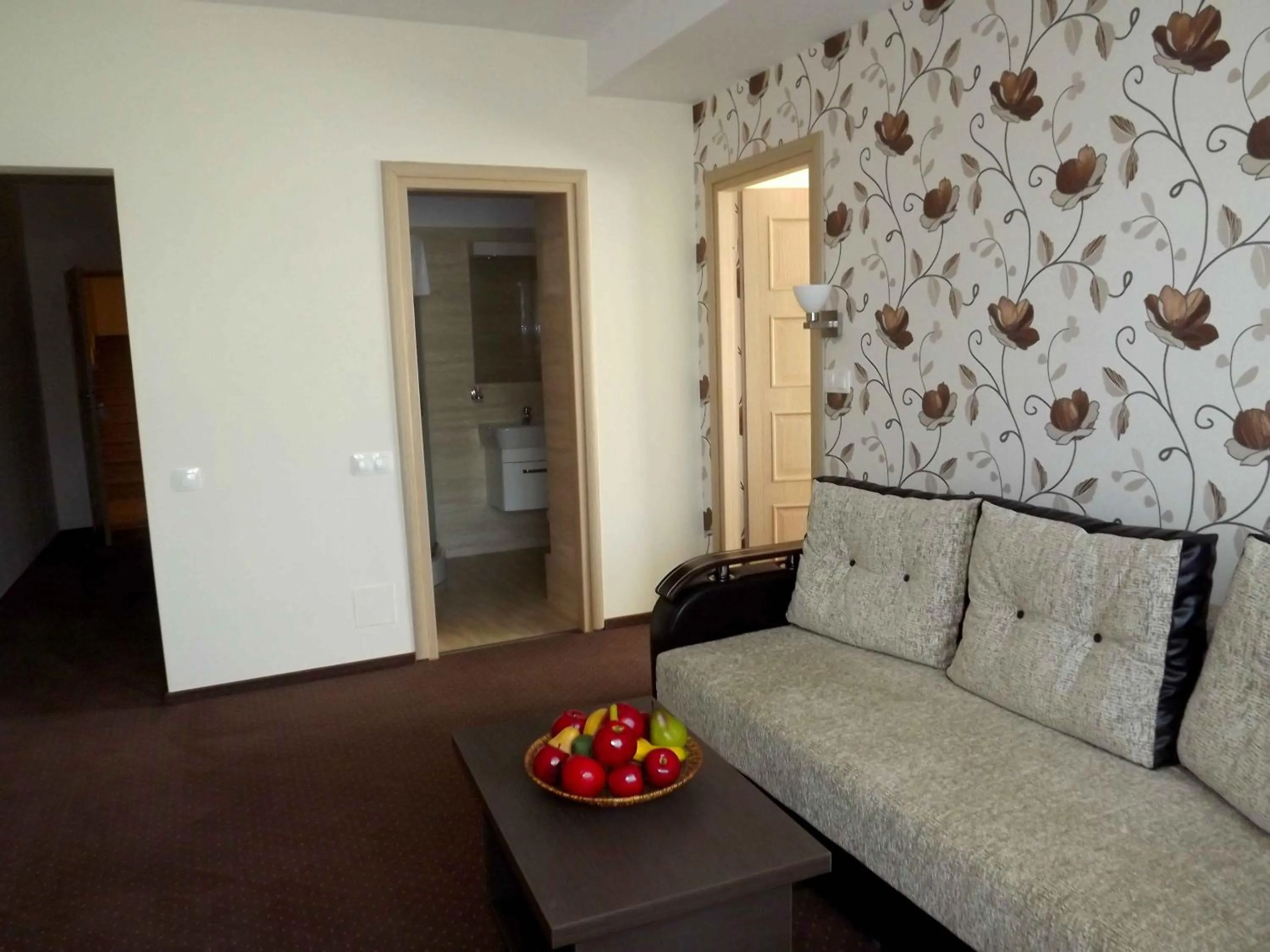 Seating area in West Plaza Hotel