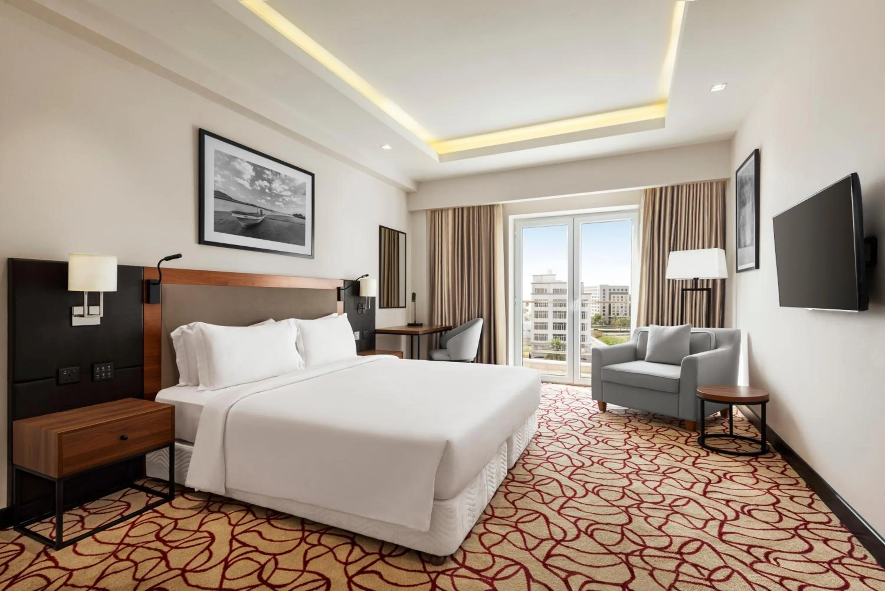 Bedroom, Bed in Radisson Hotel Muscat Panorama