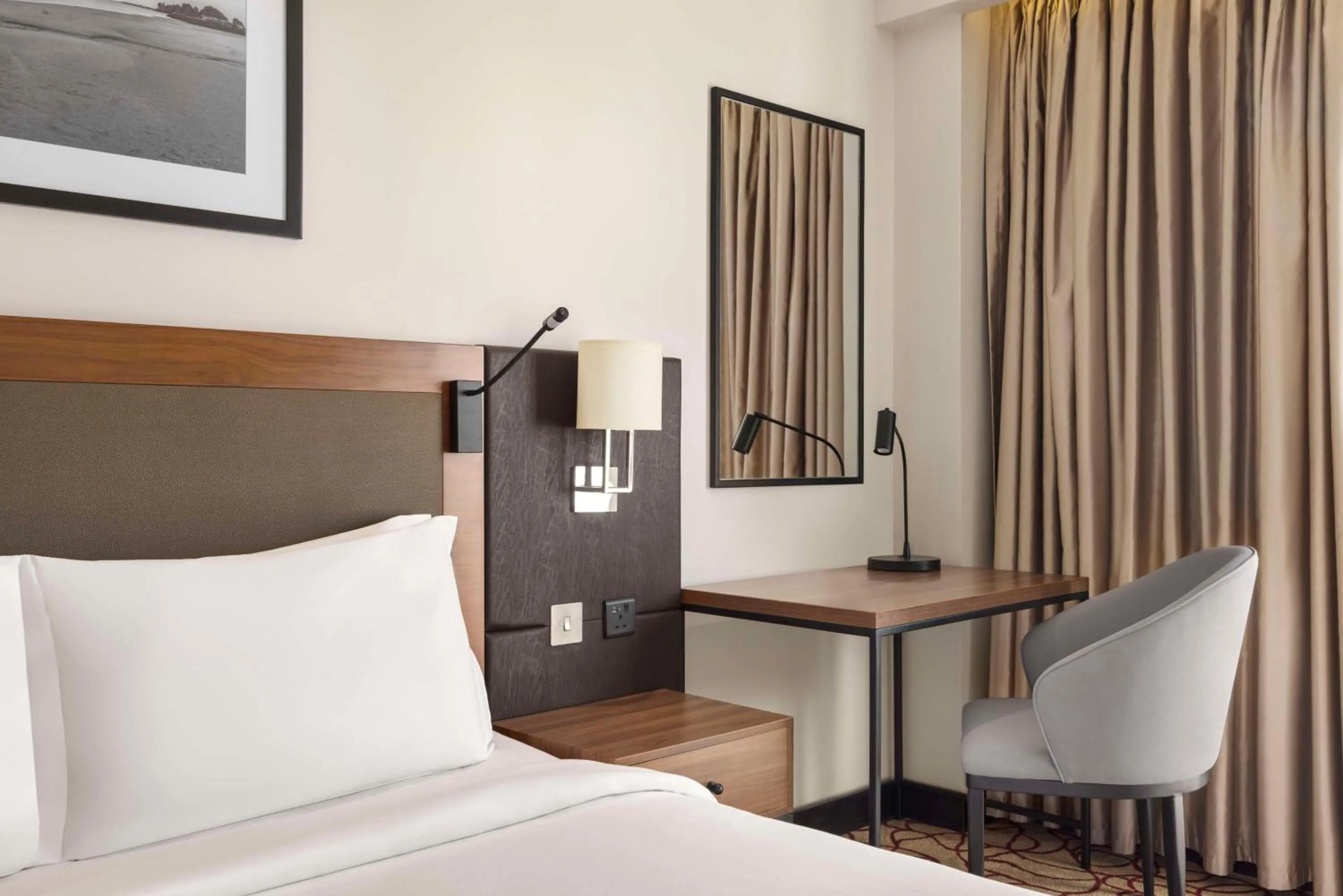 Decorative detail, Bed in Radisson Hotel Muscat Panorama