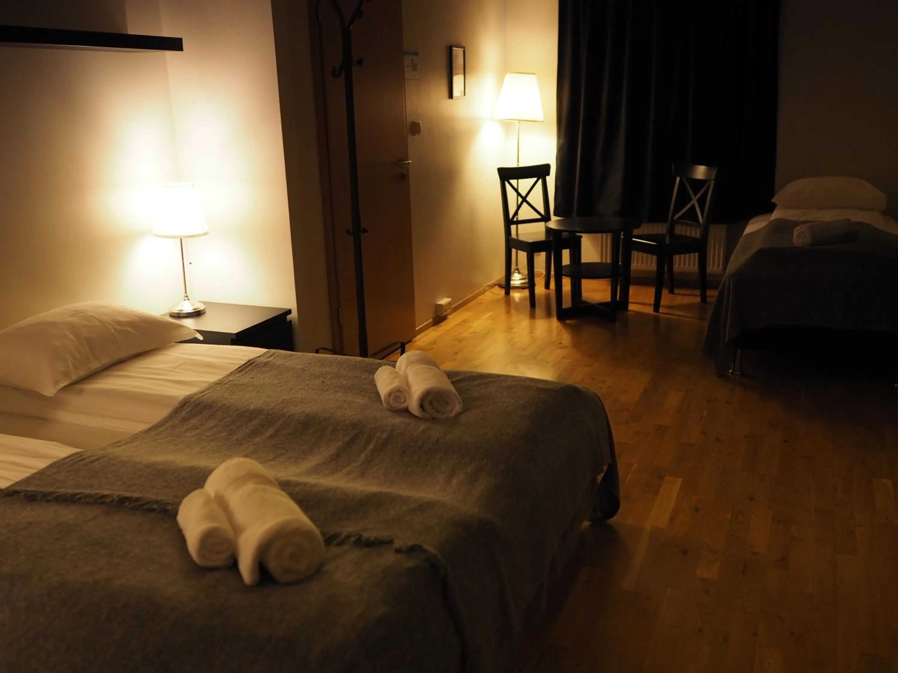 Bed in Fisherman Guesthouse Sudureyri