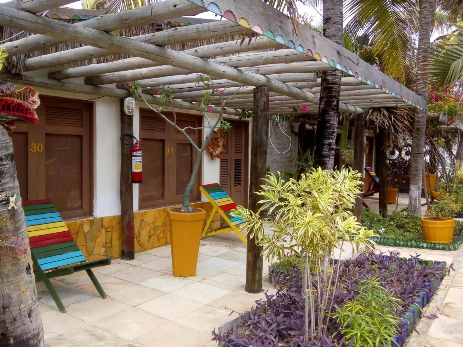 Patio in Ocas do Índio Hotel Spa