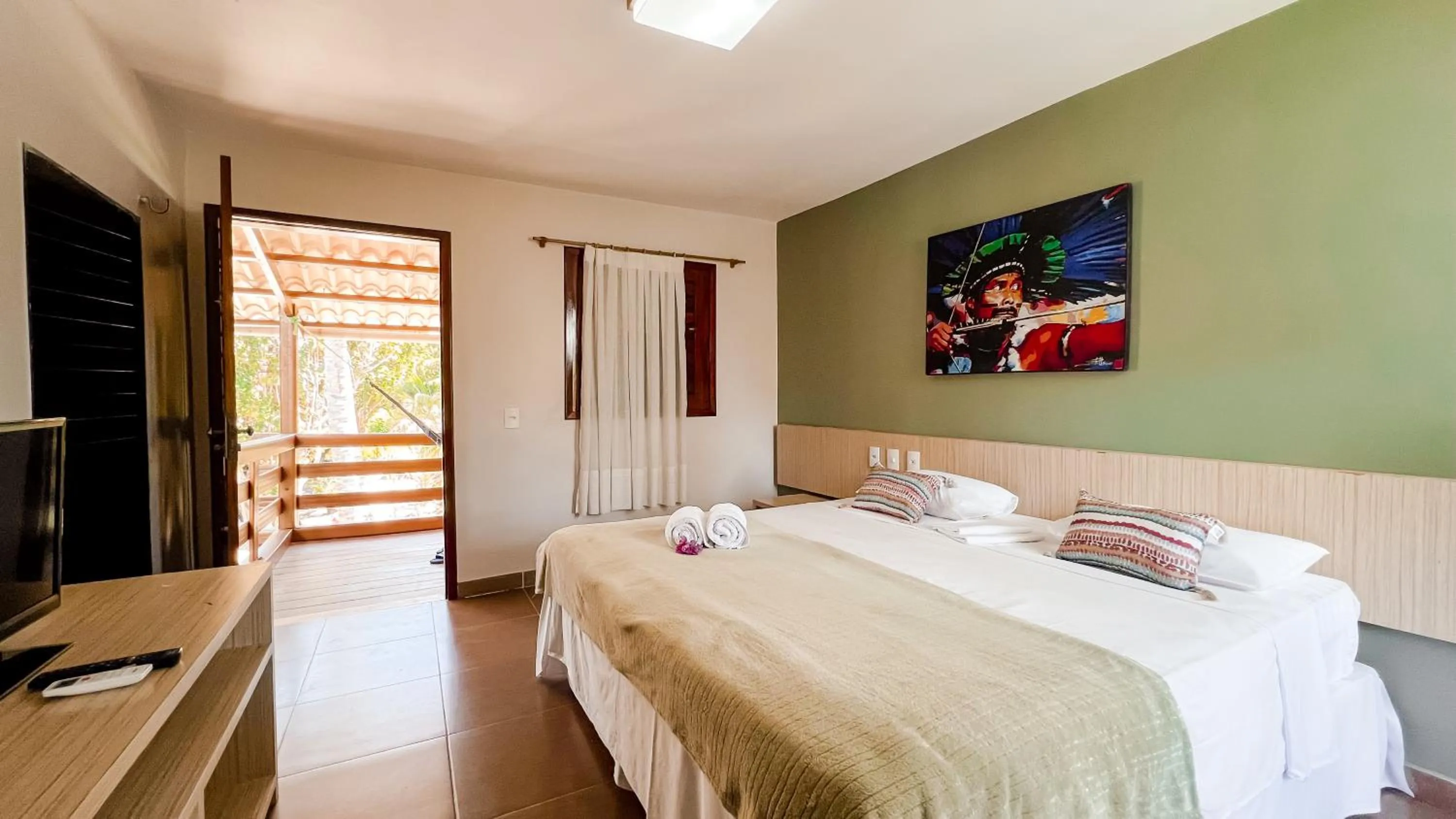 Bed in Ocas do Índio Hotel Spa