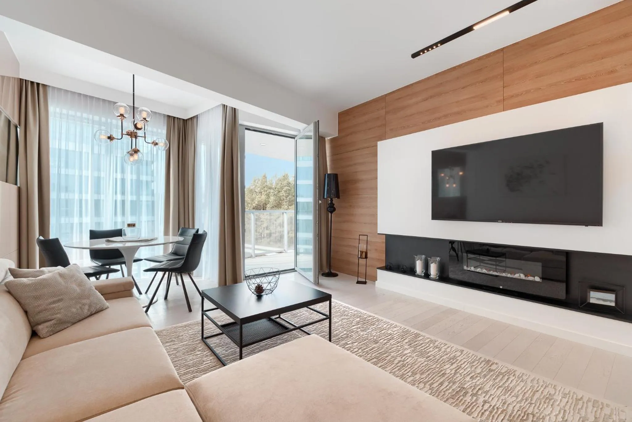 Communal lounge/ TV room in Dune Resort Mielno - B