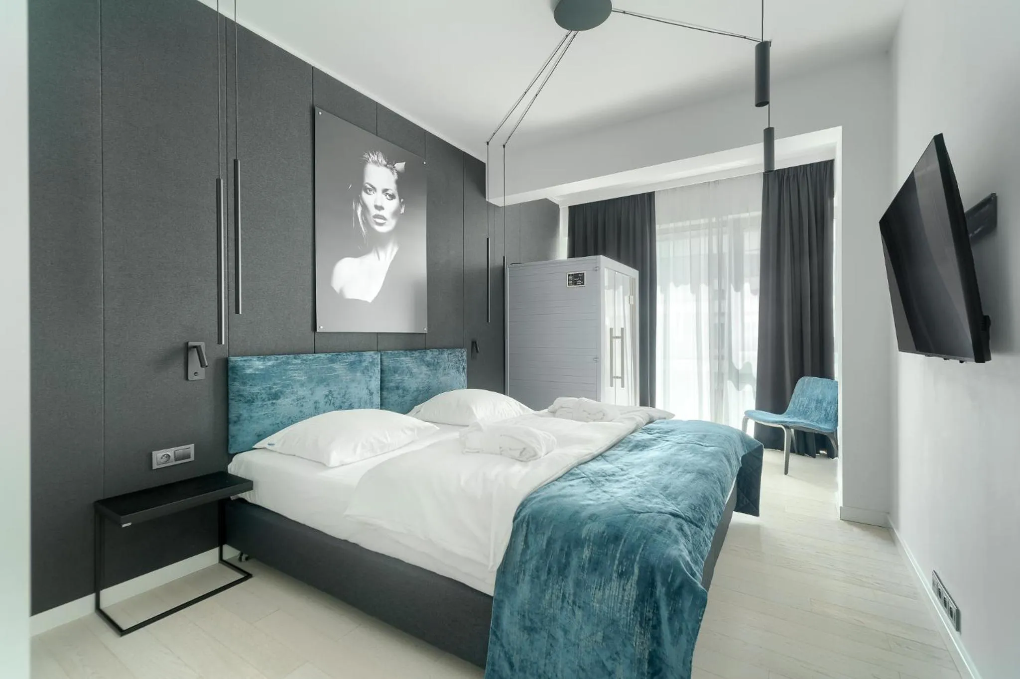 Communal lounge/ TV room, Bed in Dune Resort Mielno - B