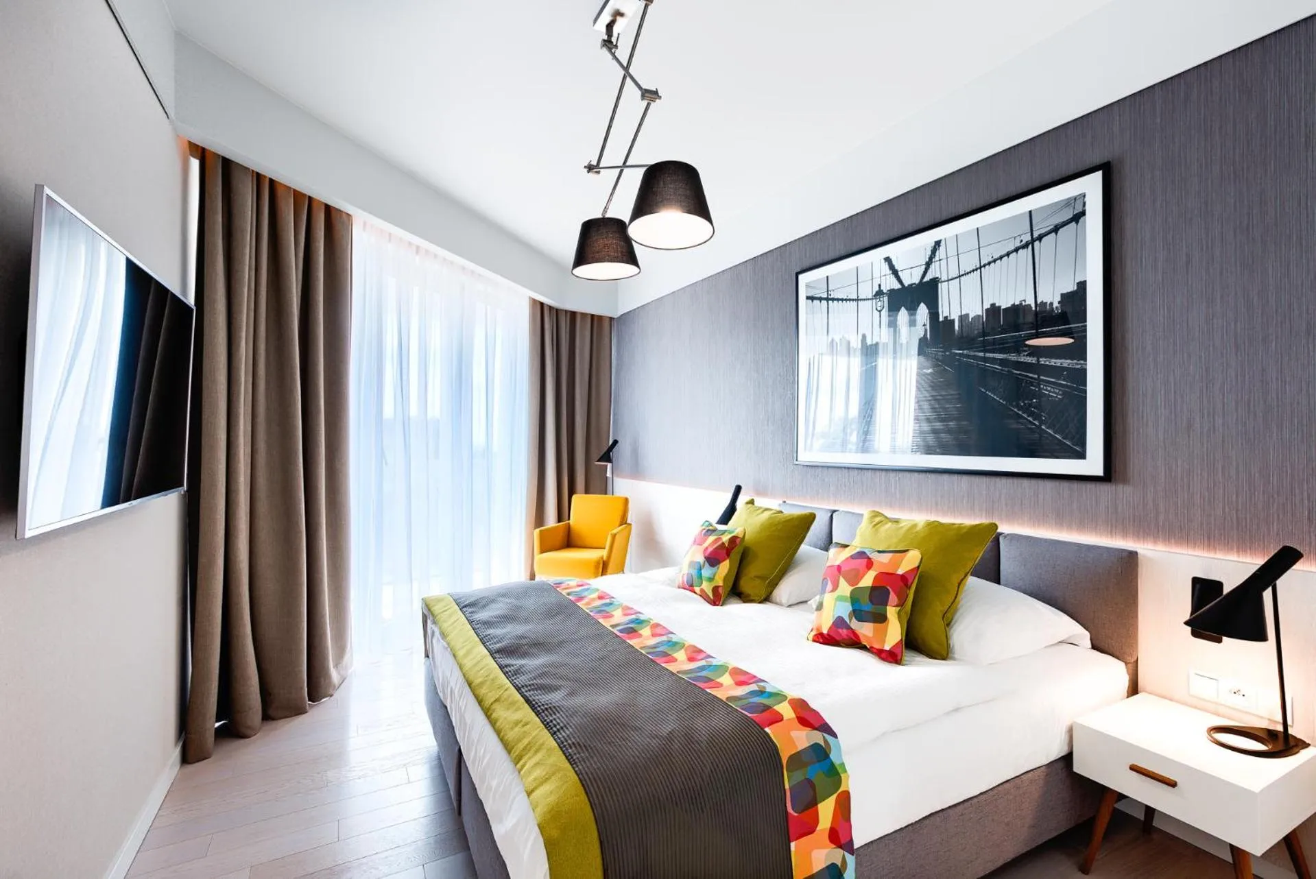 Communal lounge/ TV room, Bed in Dune Resort Mielno - B