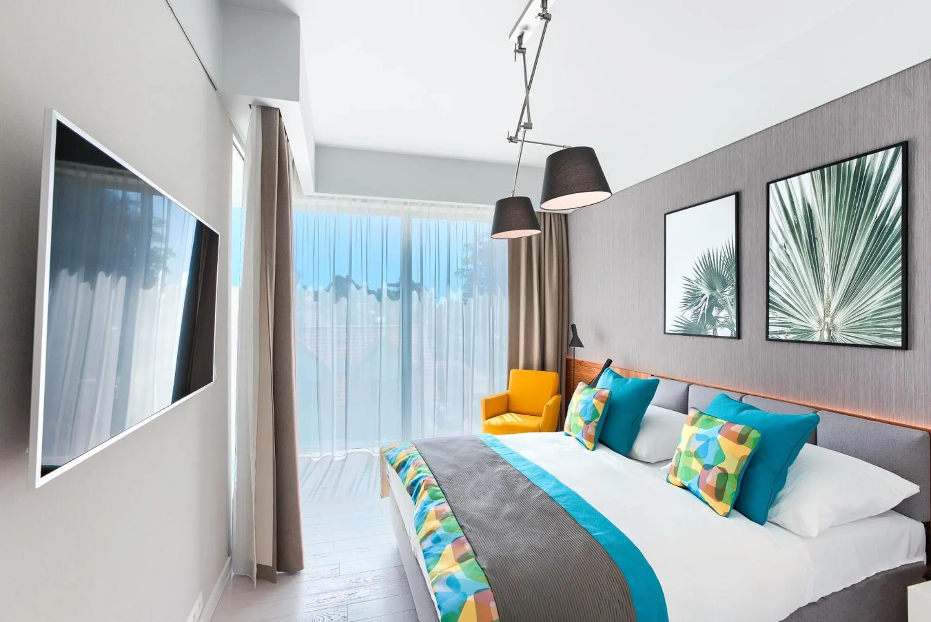 Communal lounge/ TV room, Bed in Dune Resort Mielno - B