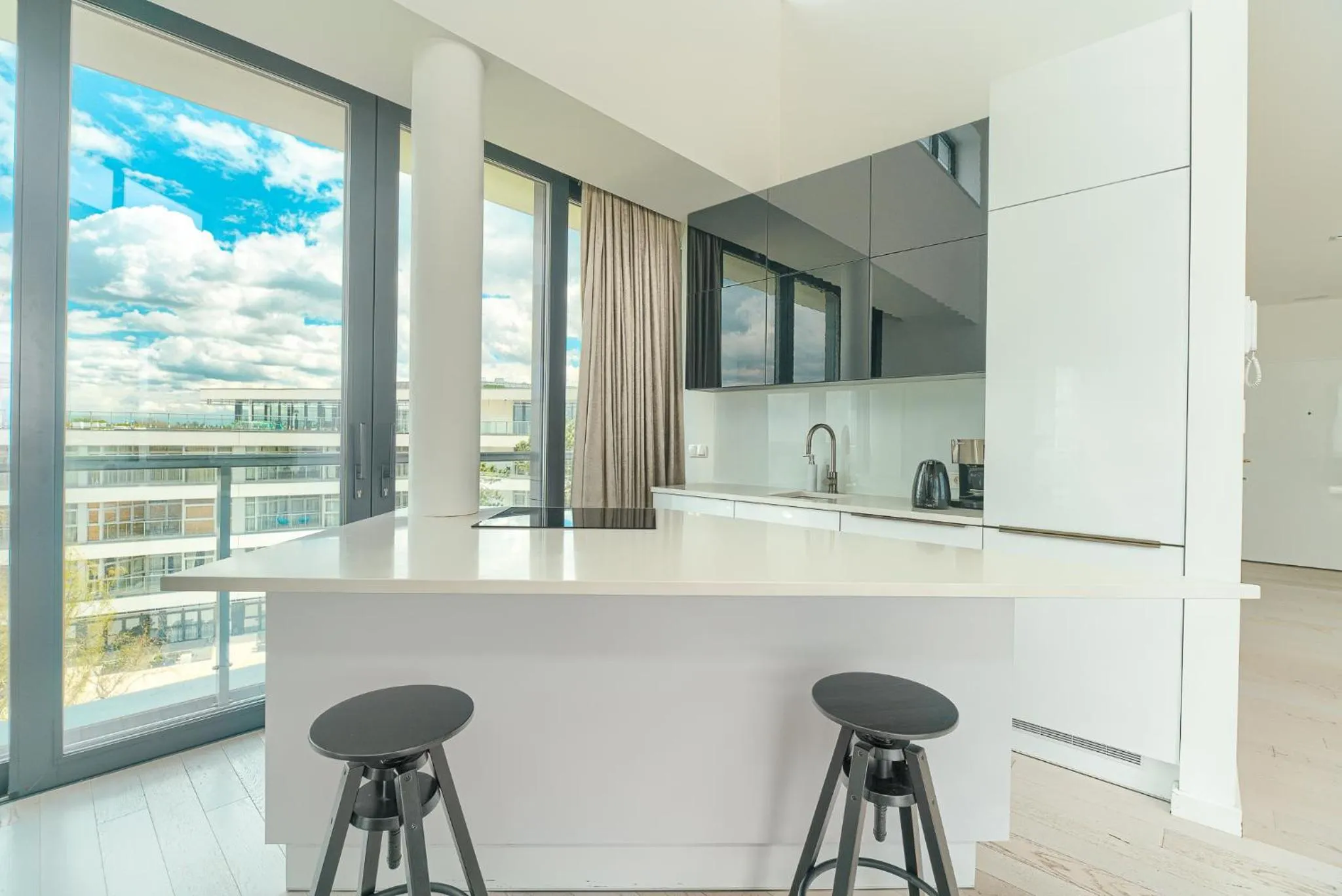 Kitchen or kitchenette in Dune Resort Mielno - B