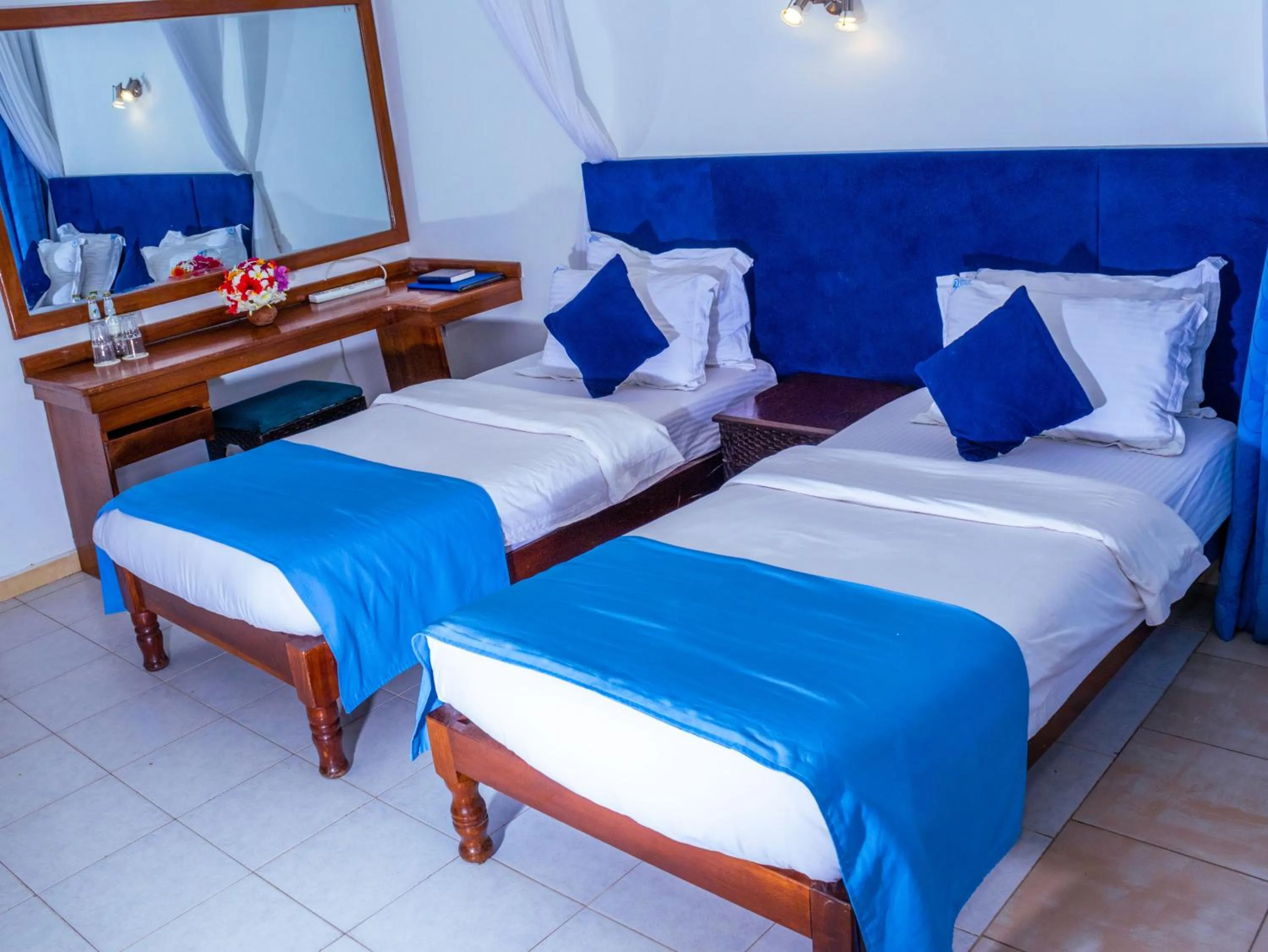 Bed in Reef Hotel Mombasa