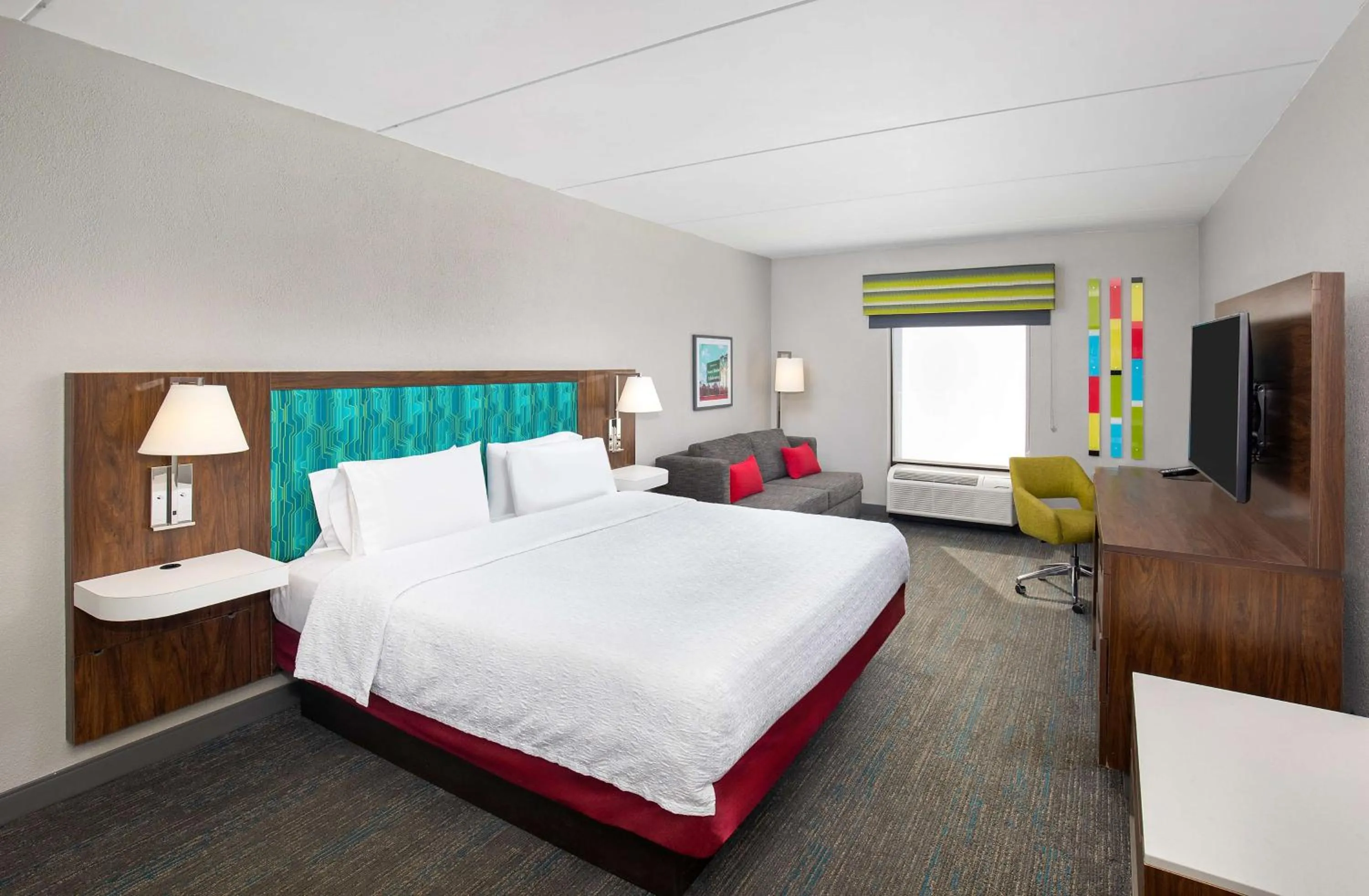 Living room, Bed in Hampton Inn Selma