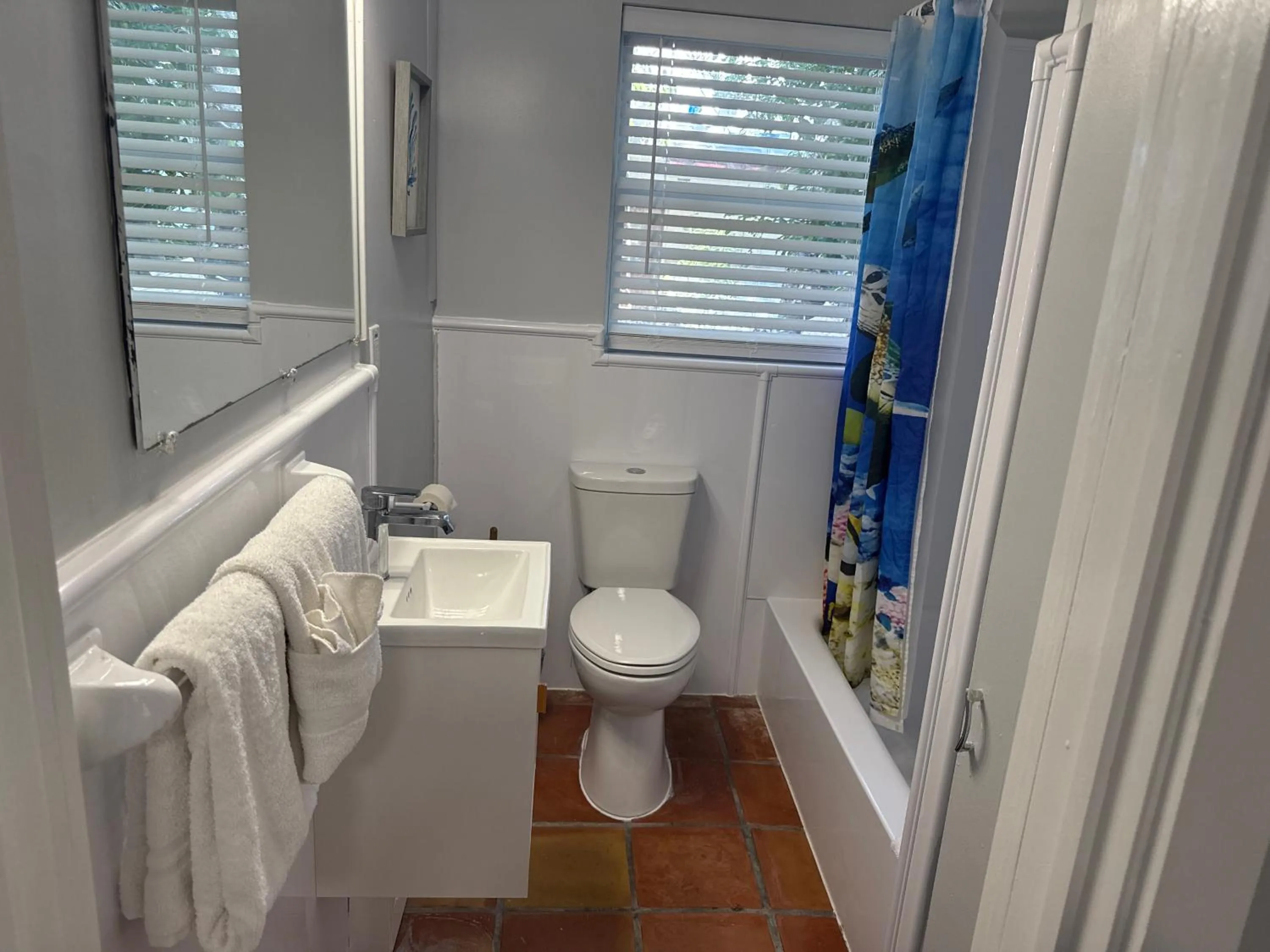 Bathroom in Barefoot Bay Resort Motel