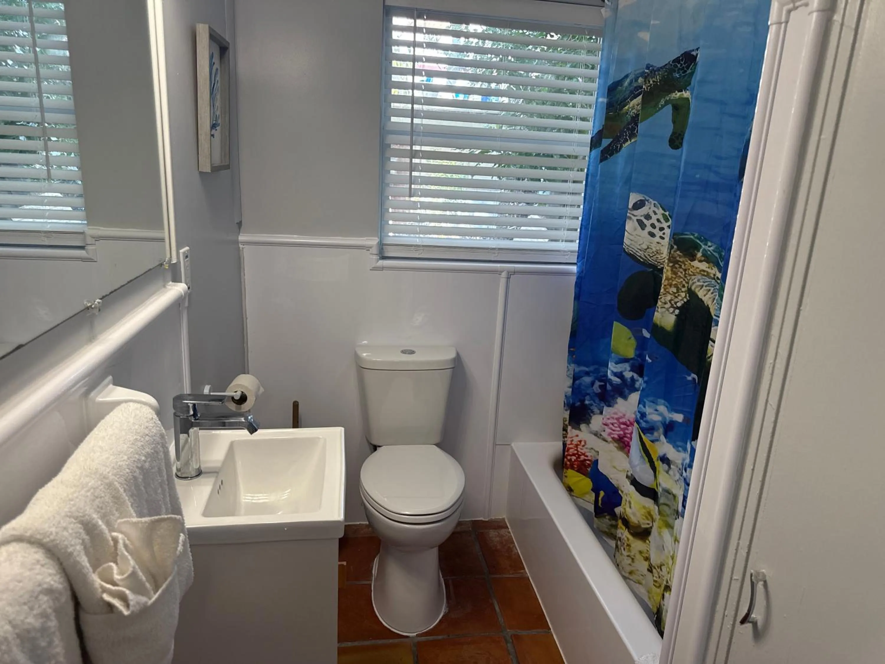 Bathroom in Barefoot Bay Resort Motel