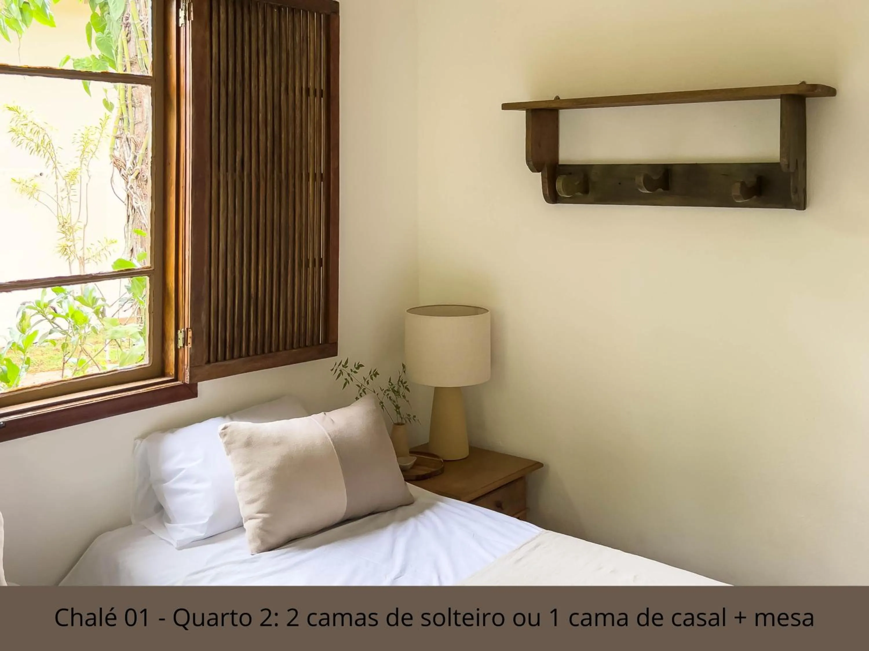 Bed in Pousada Vagalume