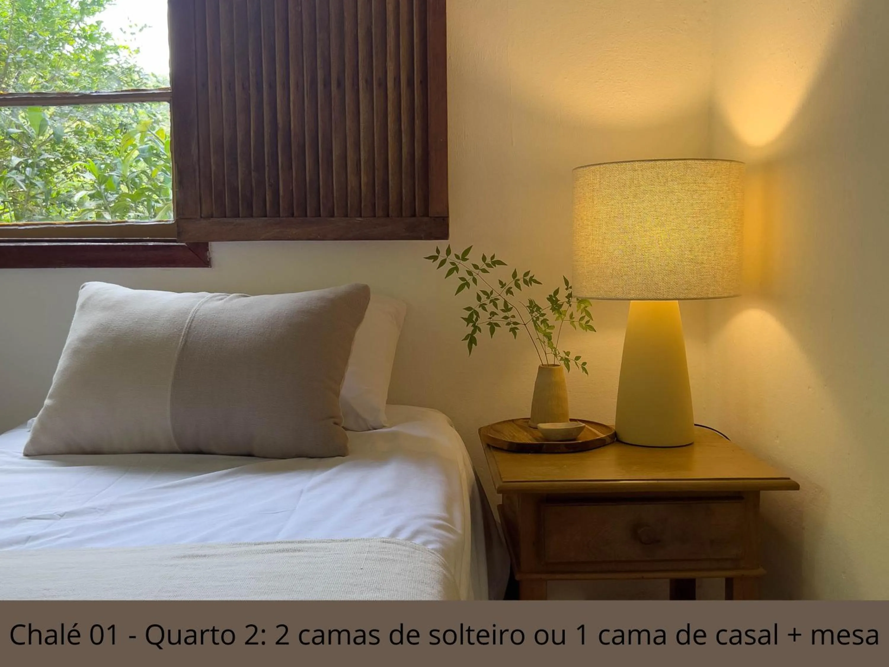 Bed in Pousada Vagalume