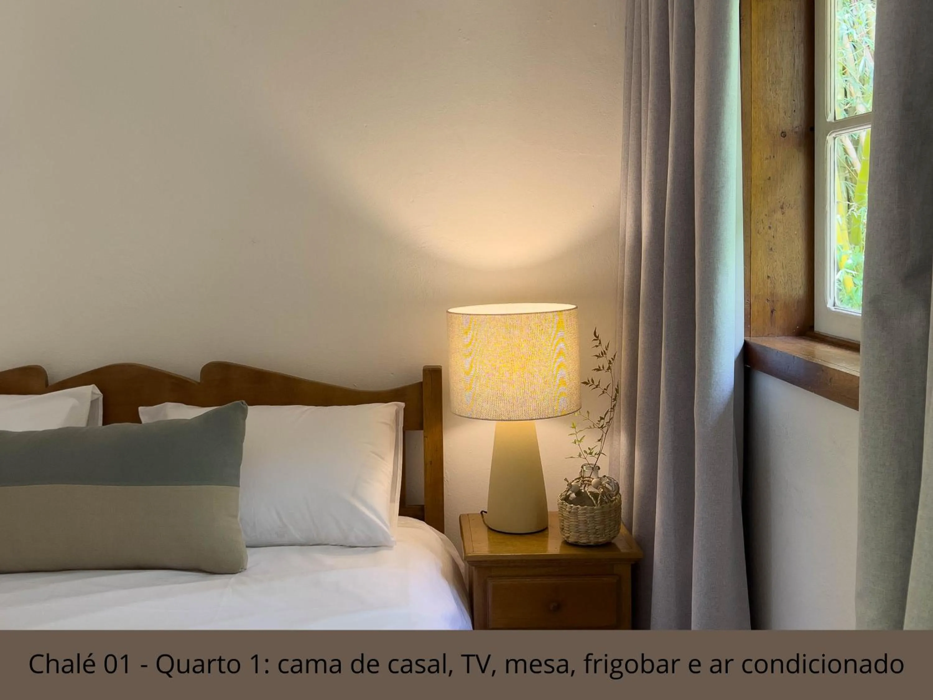 Bed in Pousada Vagalume