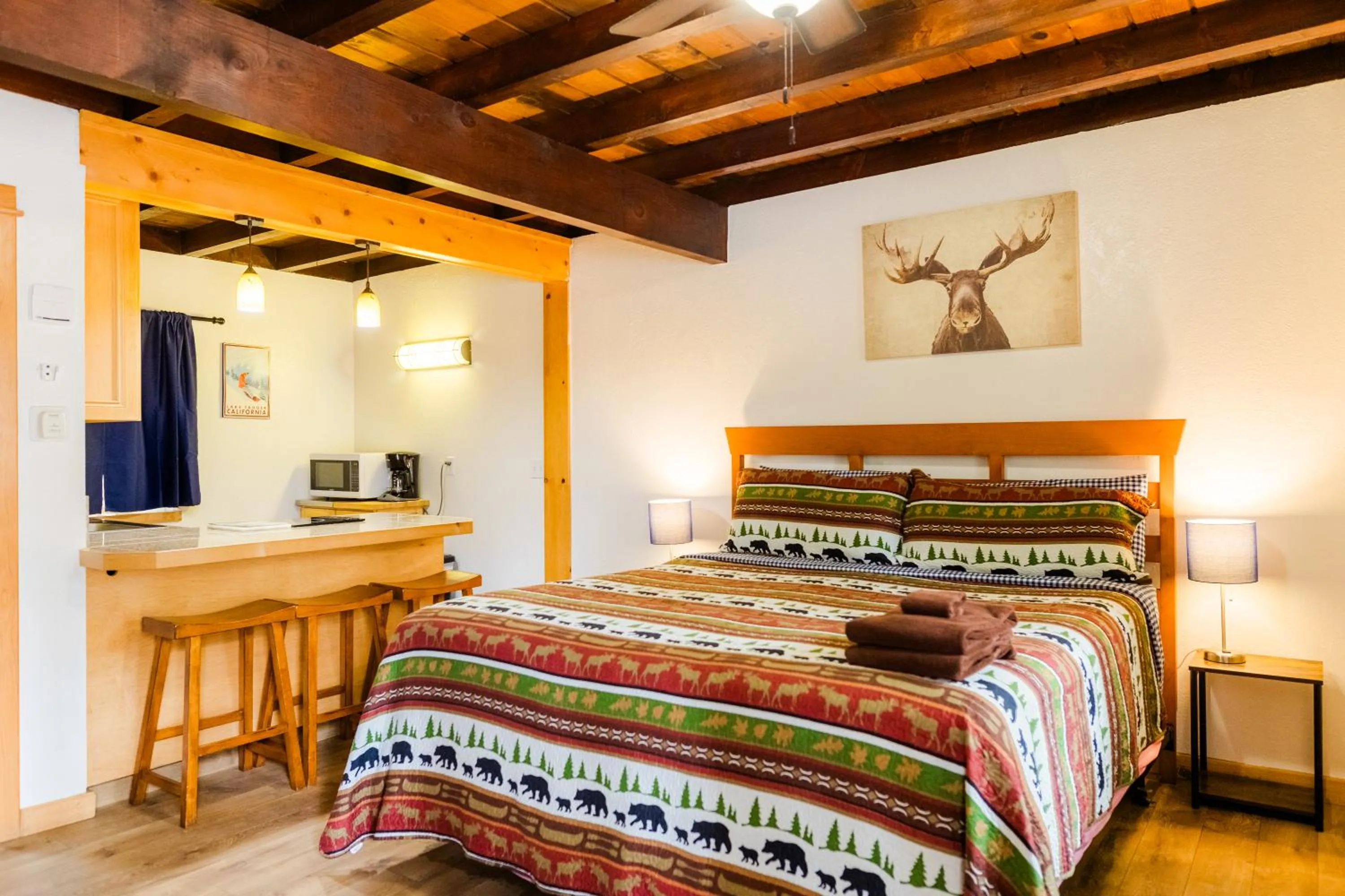 Bed in The Washoe Lodge