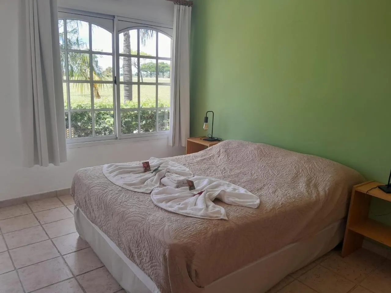 Bed in Brisas del Lago Apart y Hotel