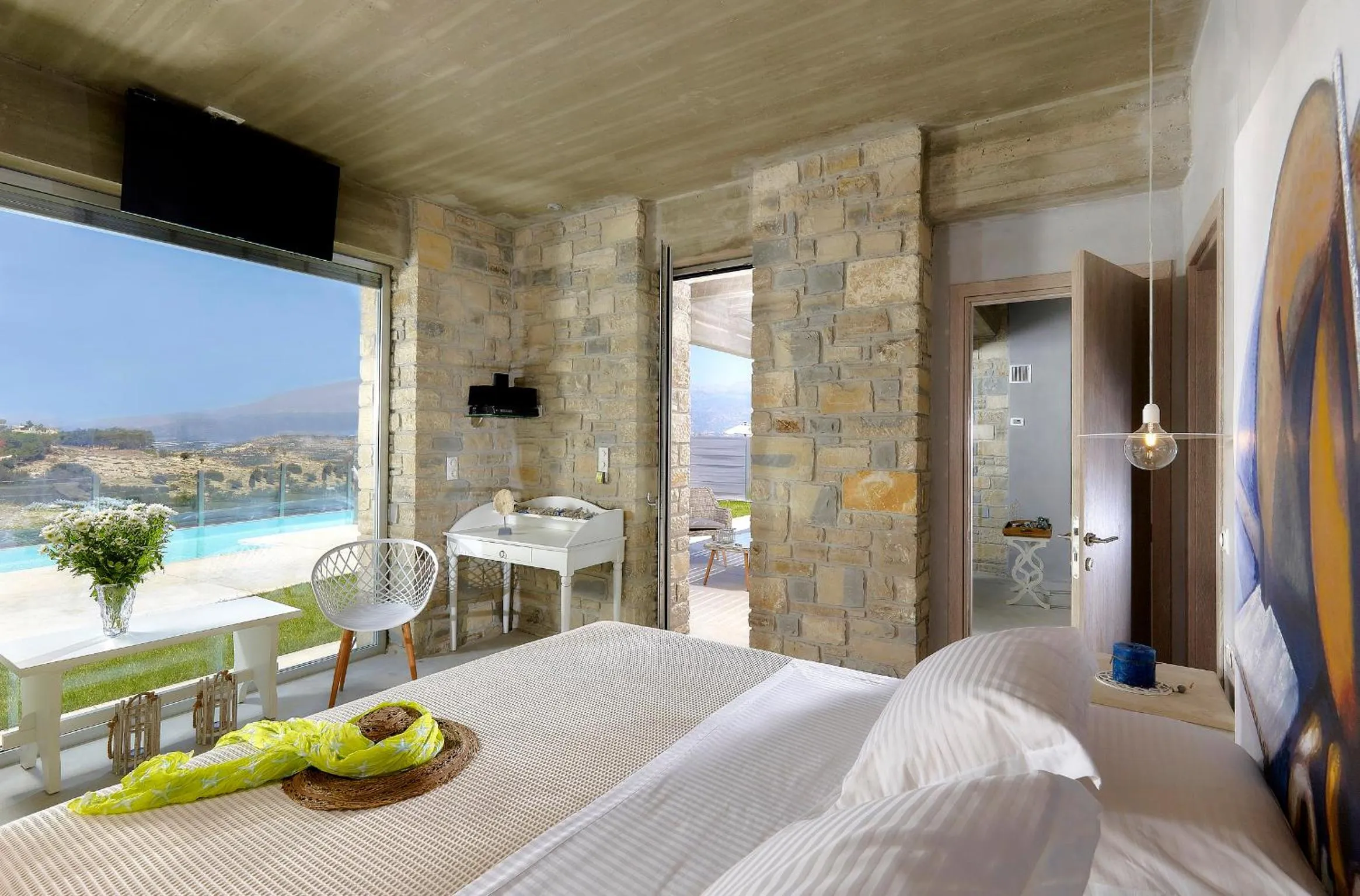 Bedroom in Kouros n' Kori Villas
