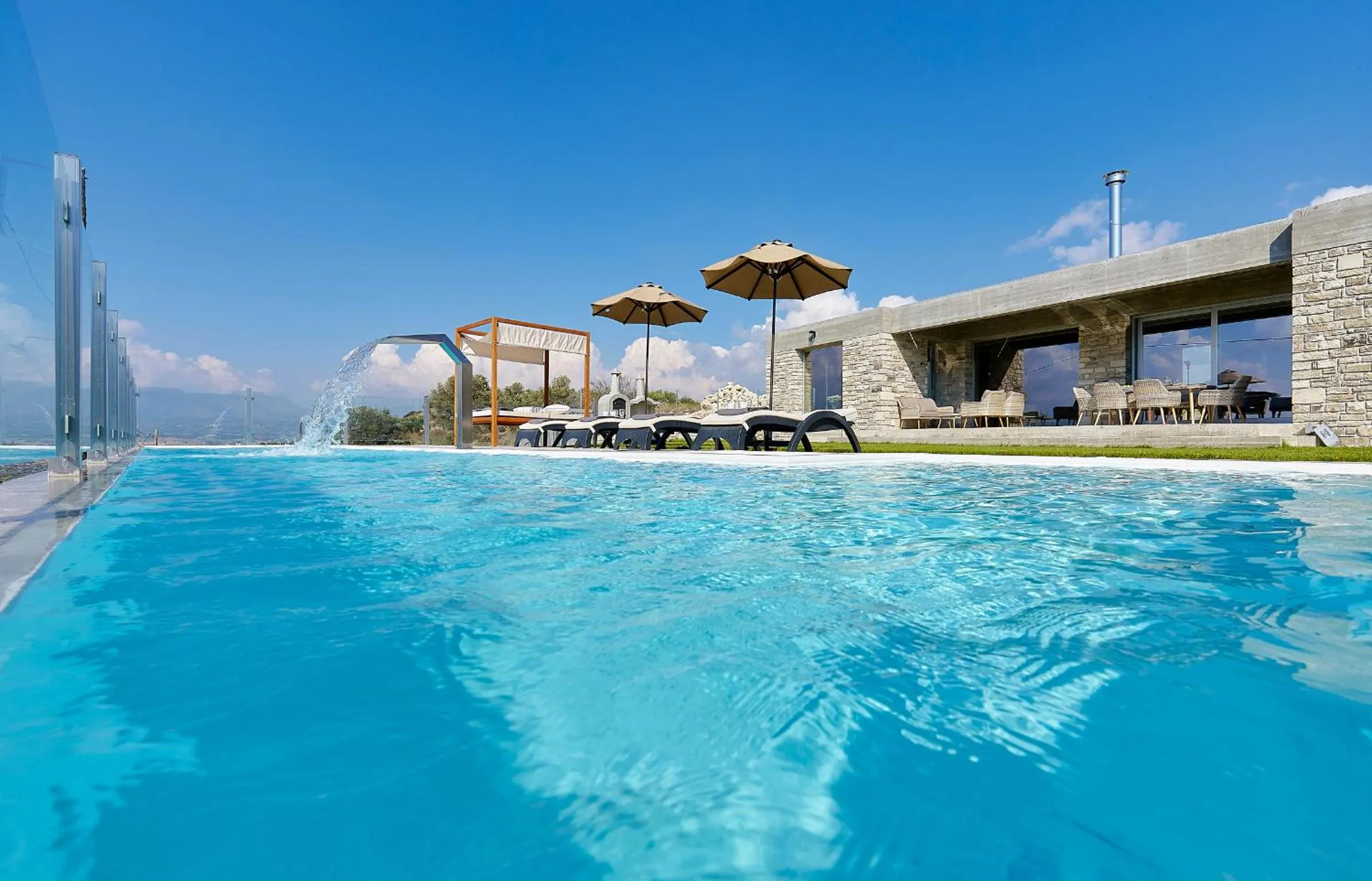 Pool view in Kouros n' Kori Villas