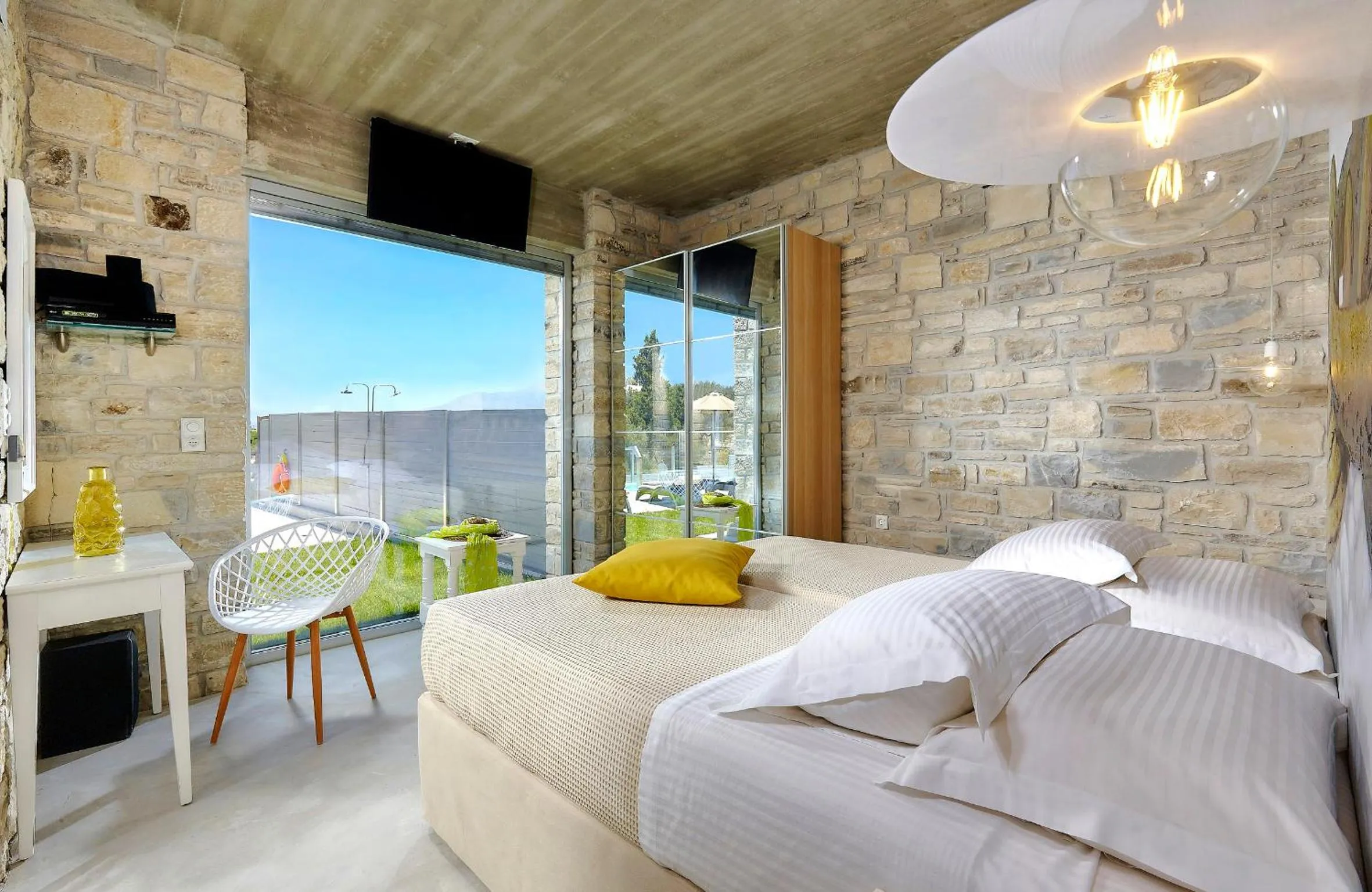 Bedroom, Bed in Kouros n' Kori Villas