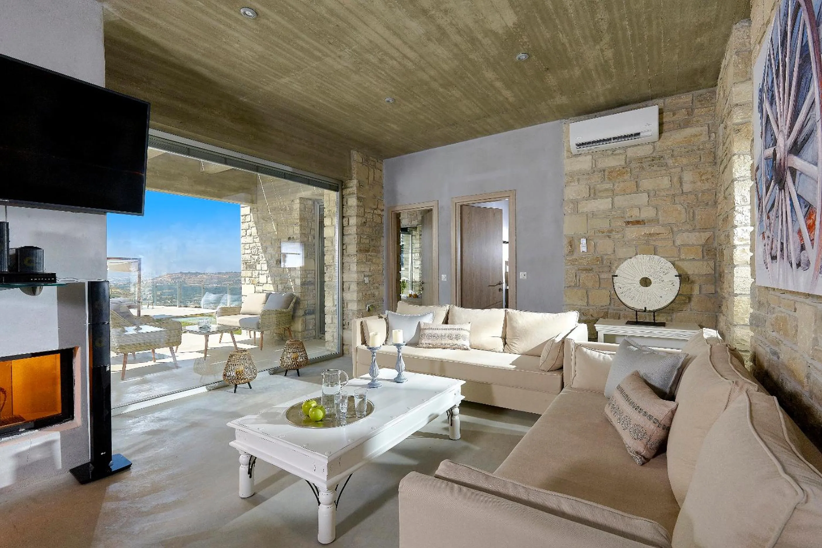 Living room in Kouros n' Kori Villas