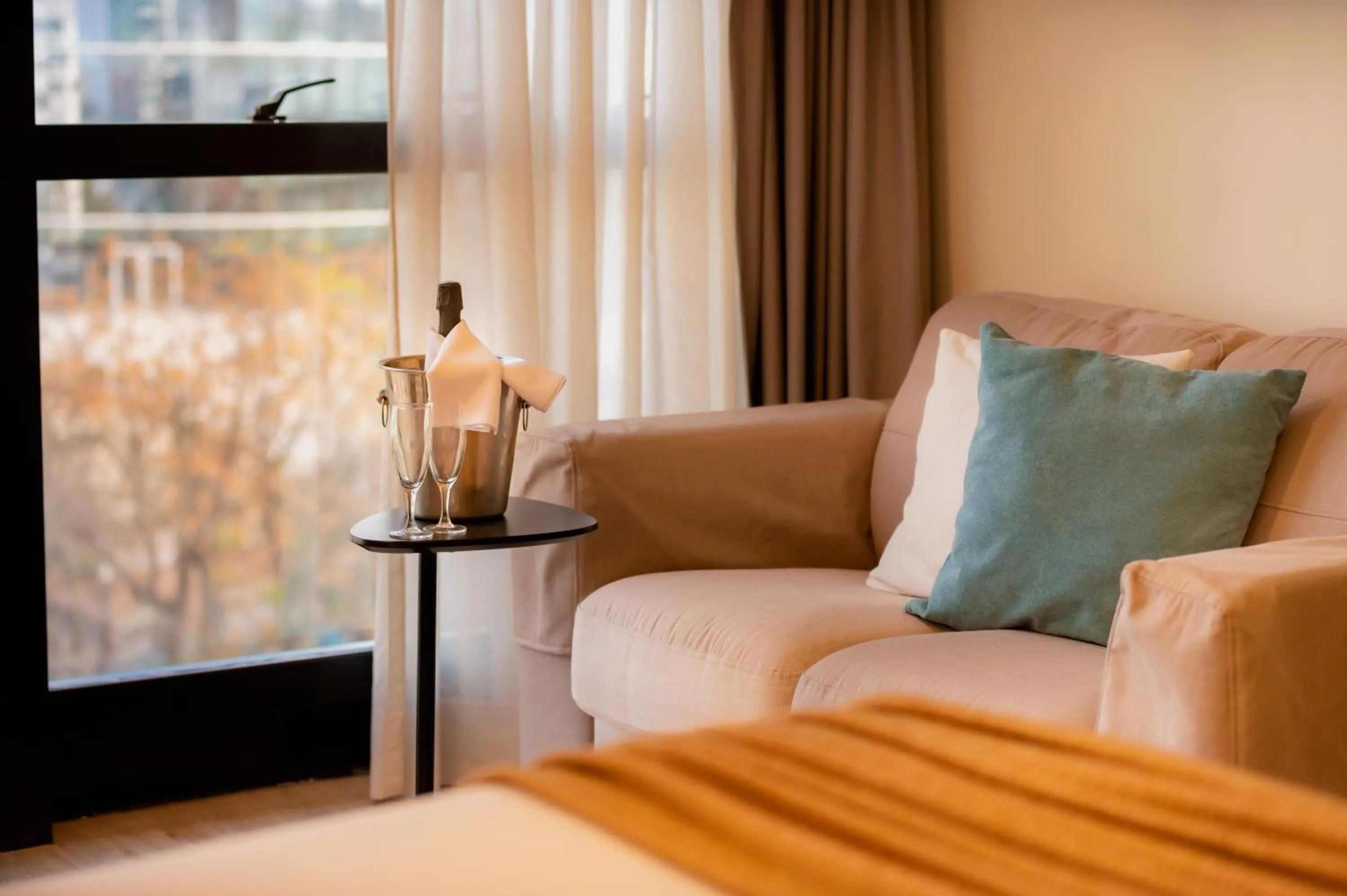 Seating area in After Hotel Montevideo