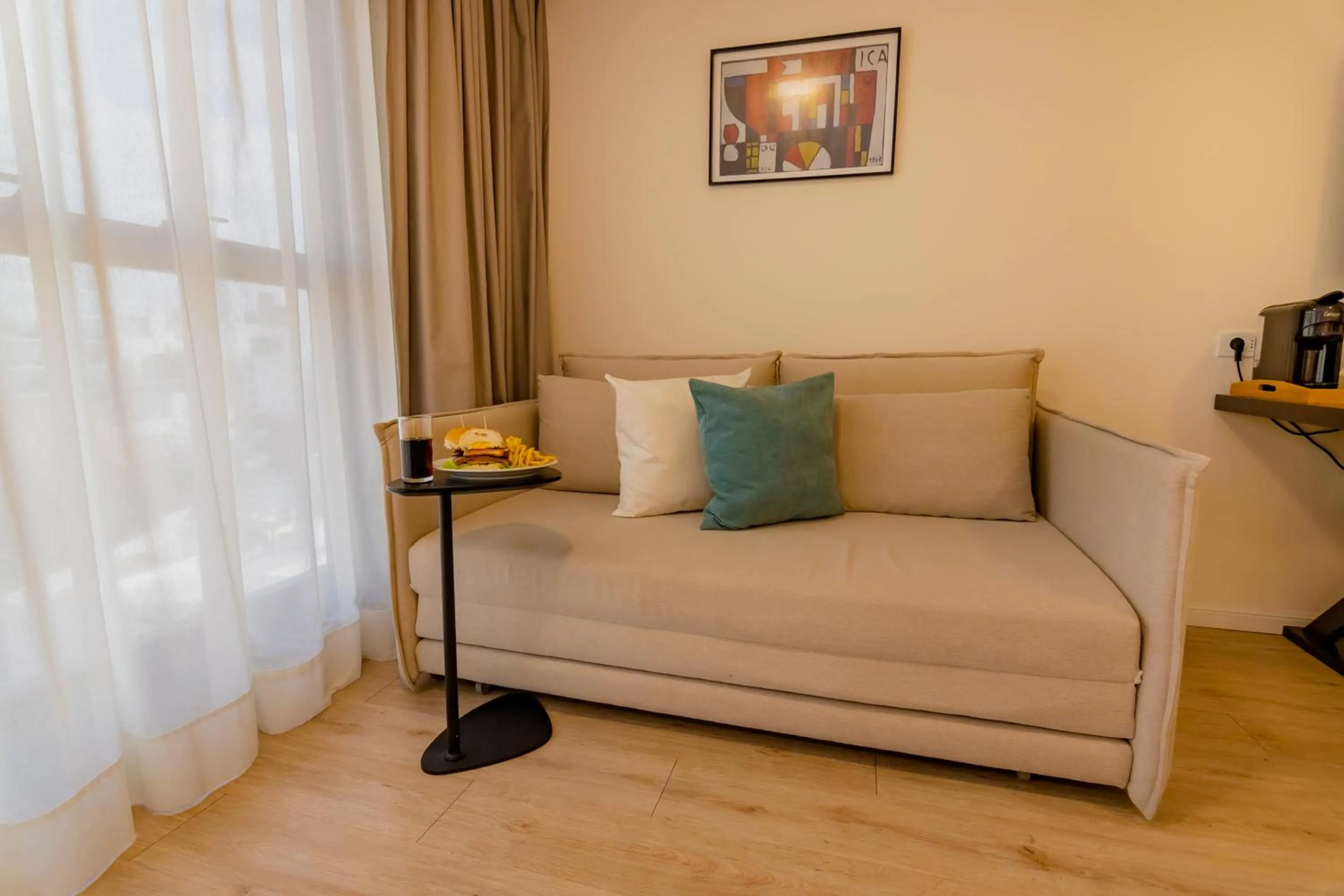 Seating area in After Hotel Montevideo