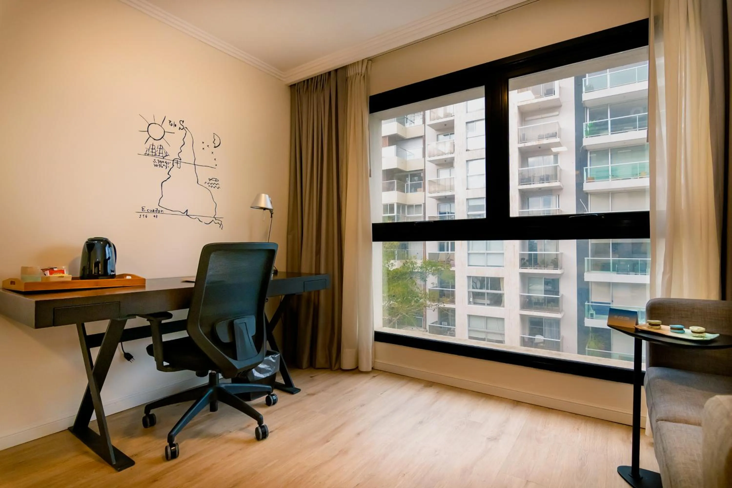 Seating area in After Hotel Montevideo