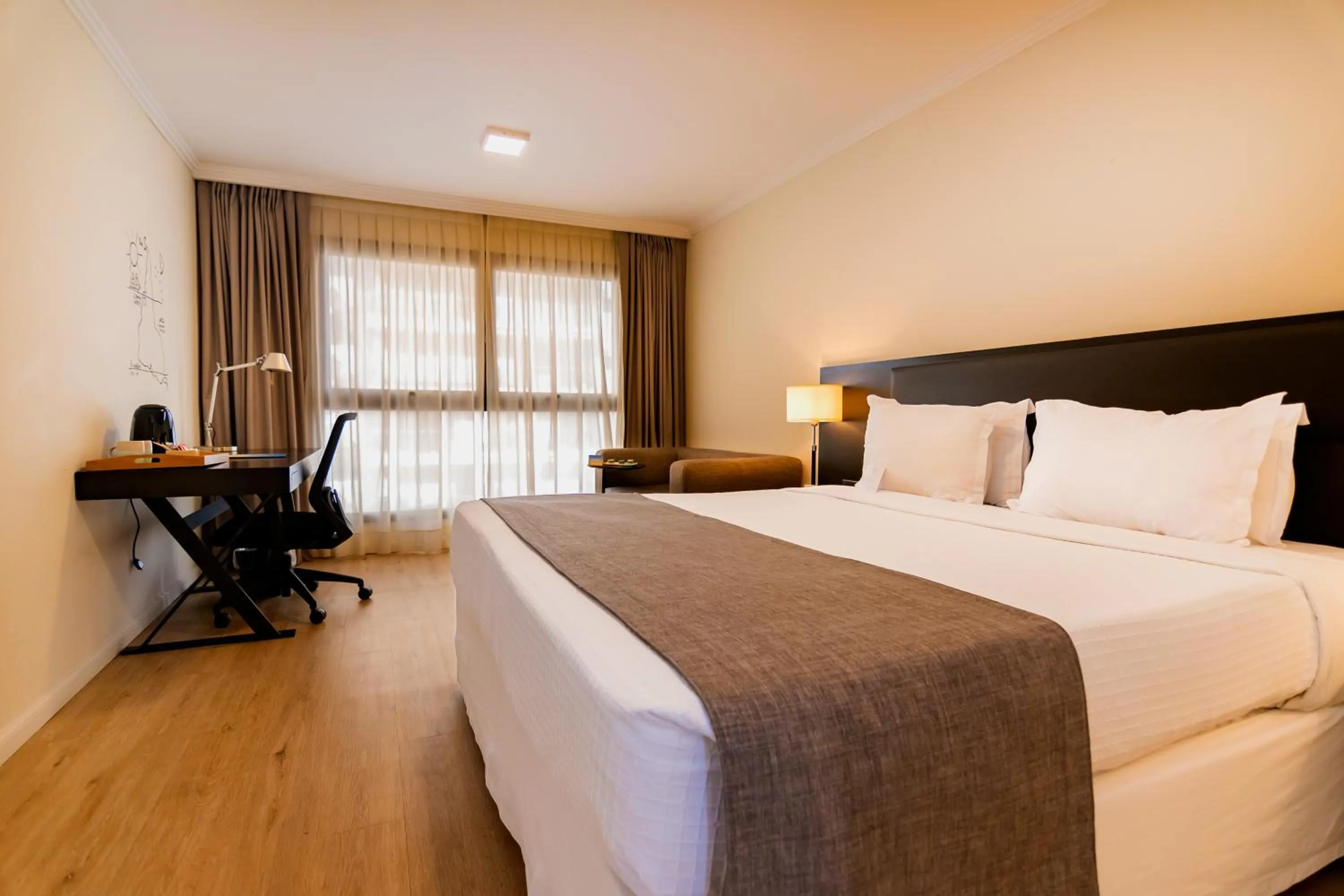 Bed in After Hotel Montevideo