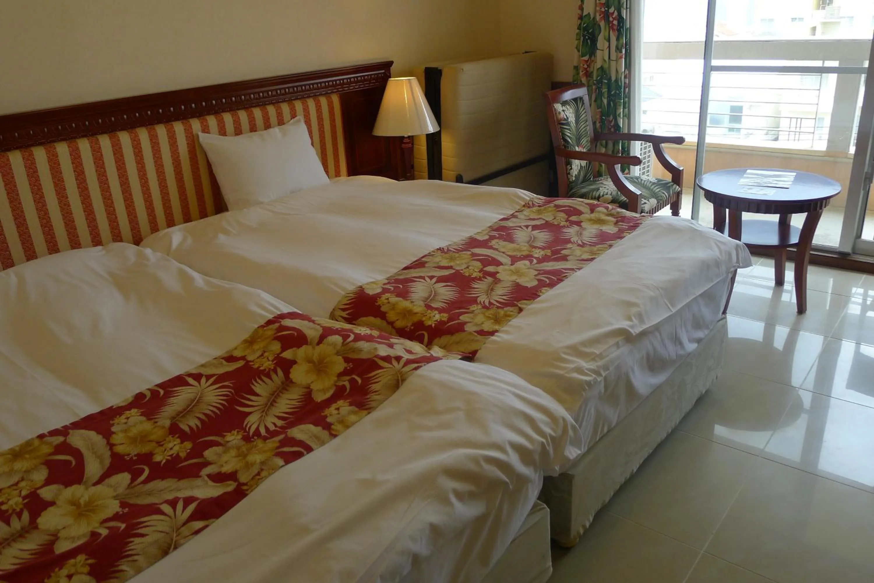 Decorative detail, Bed in Seaside Hotel The Beach