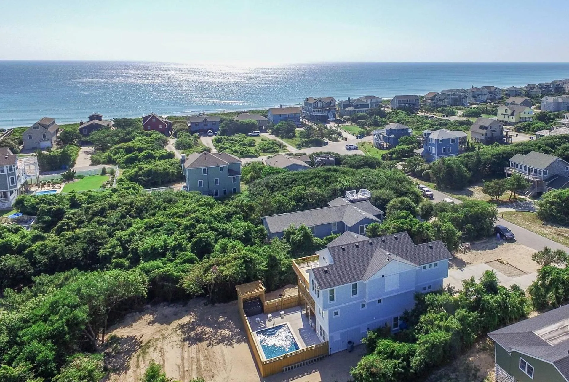 Sea Fever - Duck, Saltaire, 130 Yds to Beach, Ocean View, Pool, Hot Tub, Tiki Bar, Flex Stays