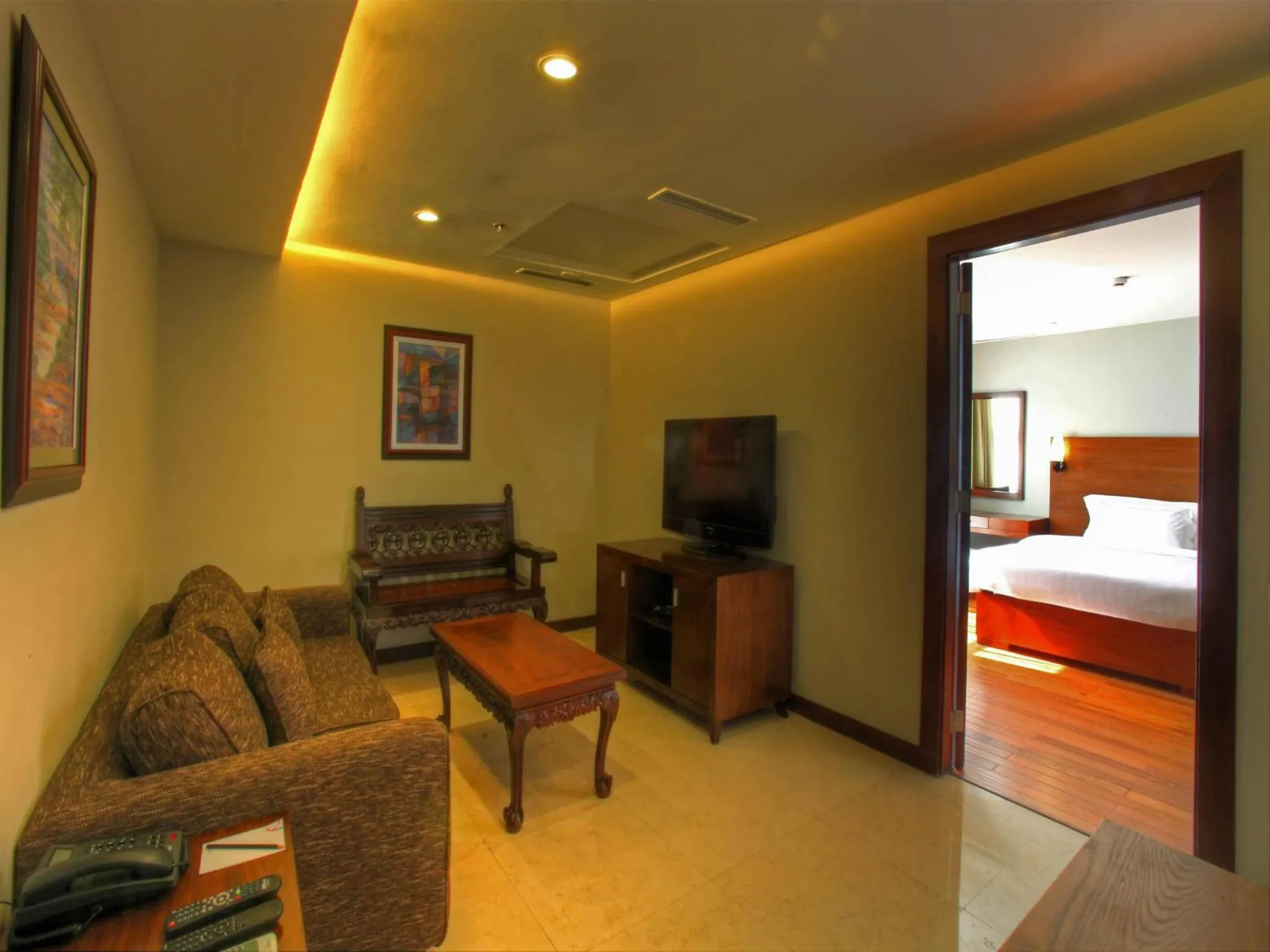 Living room, Bed in Armada Hotel Manila
