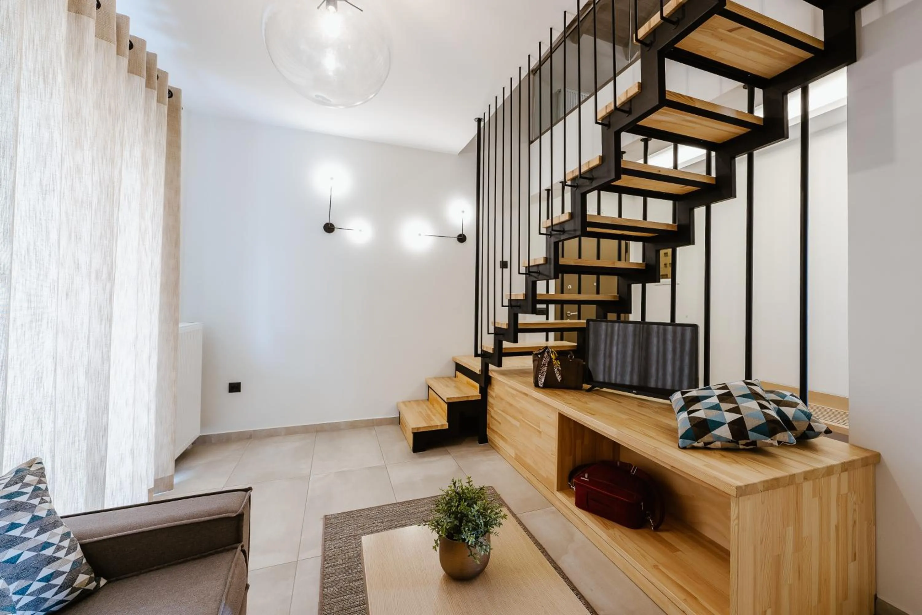 Seating area in Andrew's Luxury Residence