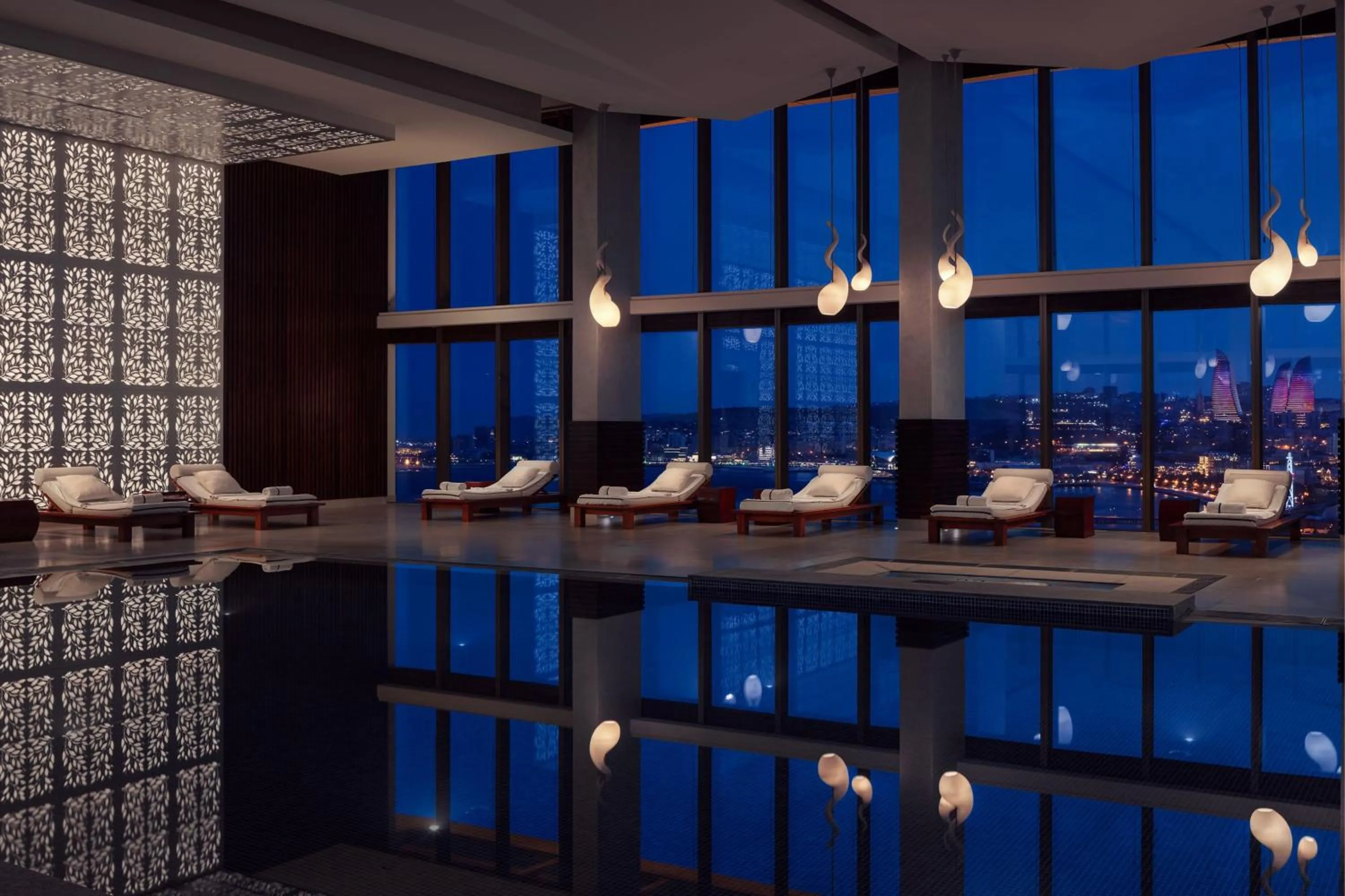 Swimming pool in JW Marriott Absheron Baku Hotel