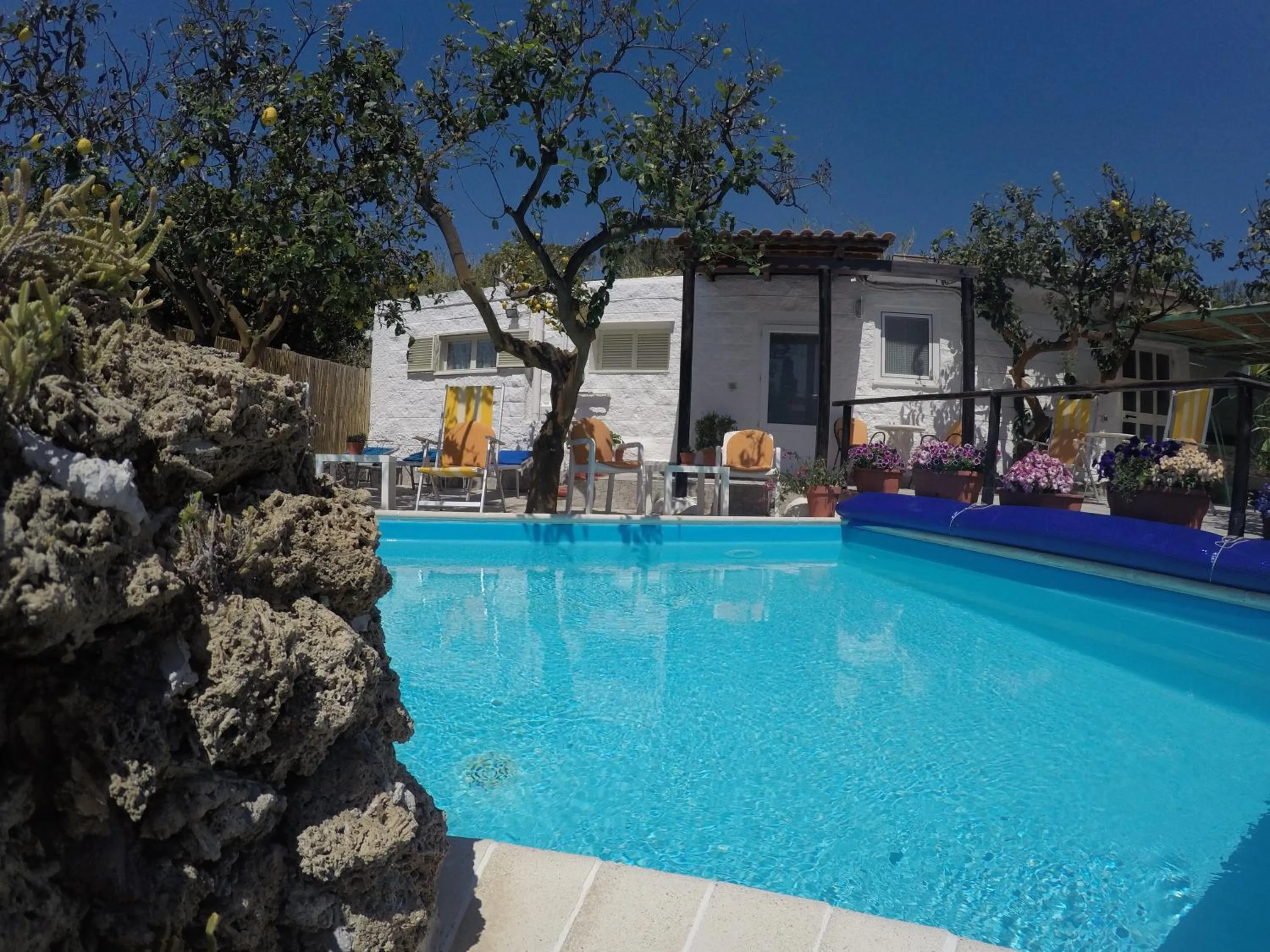 Pool view in hotel la rondinella