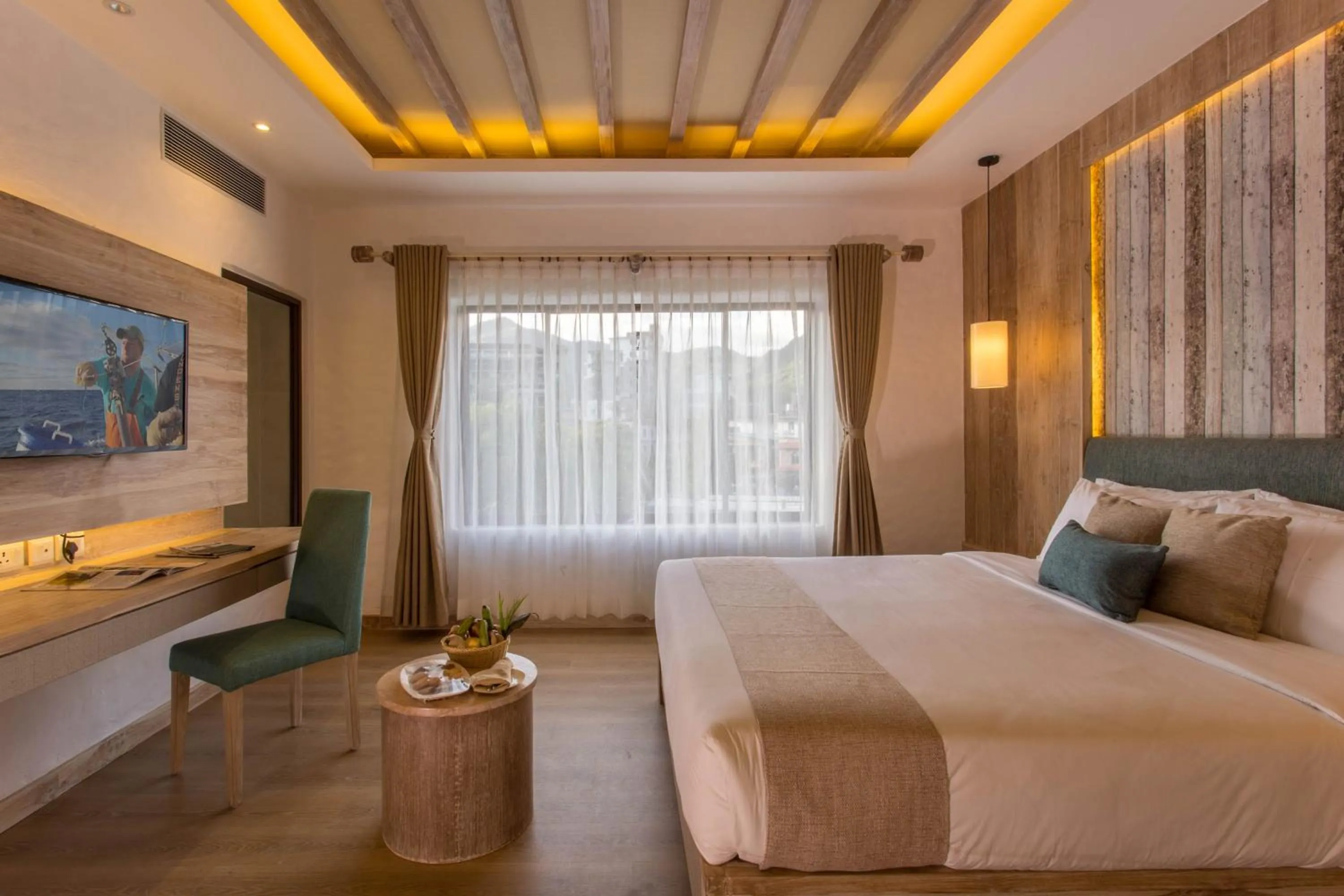 Bed in Hotel Barahi Pokhara