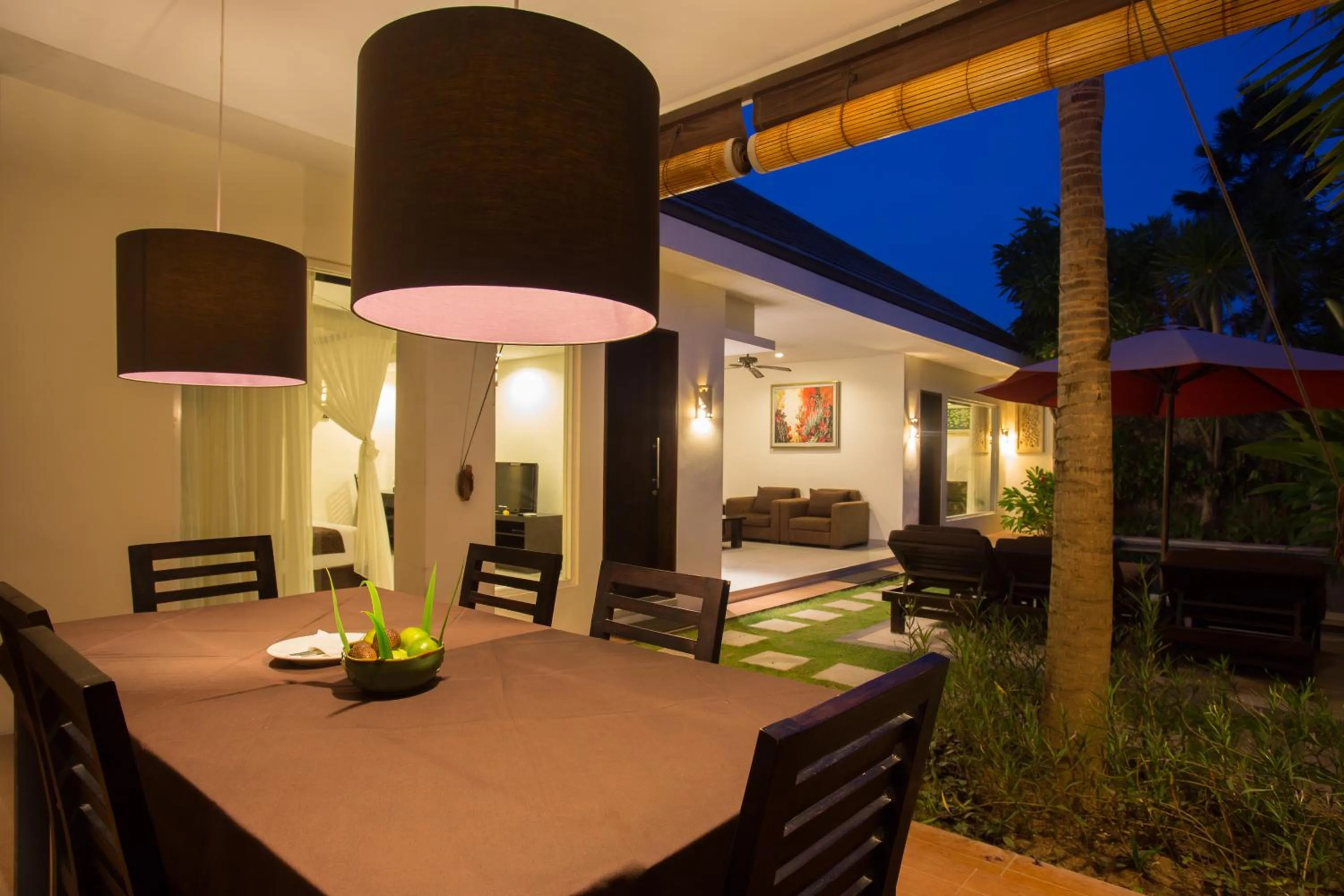 Dining area in The Yubi Boutique Villas Seminyak